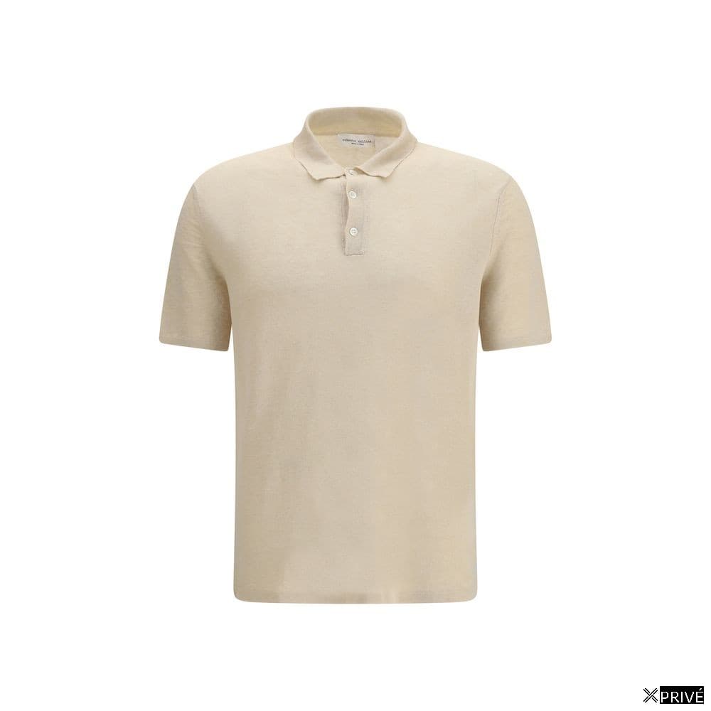 Polo beige en Lin — 1