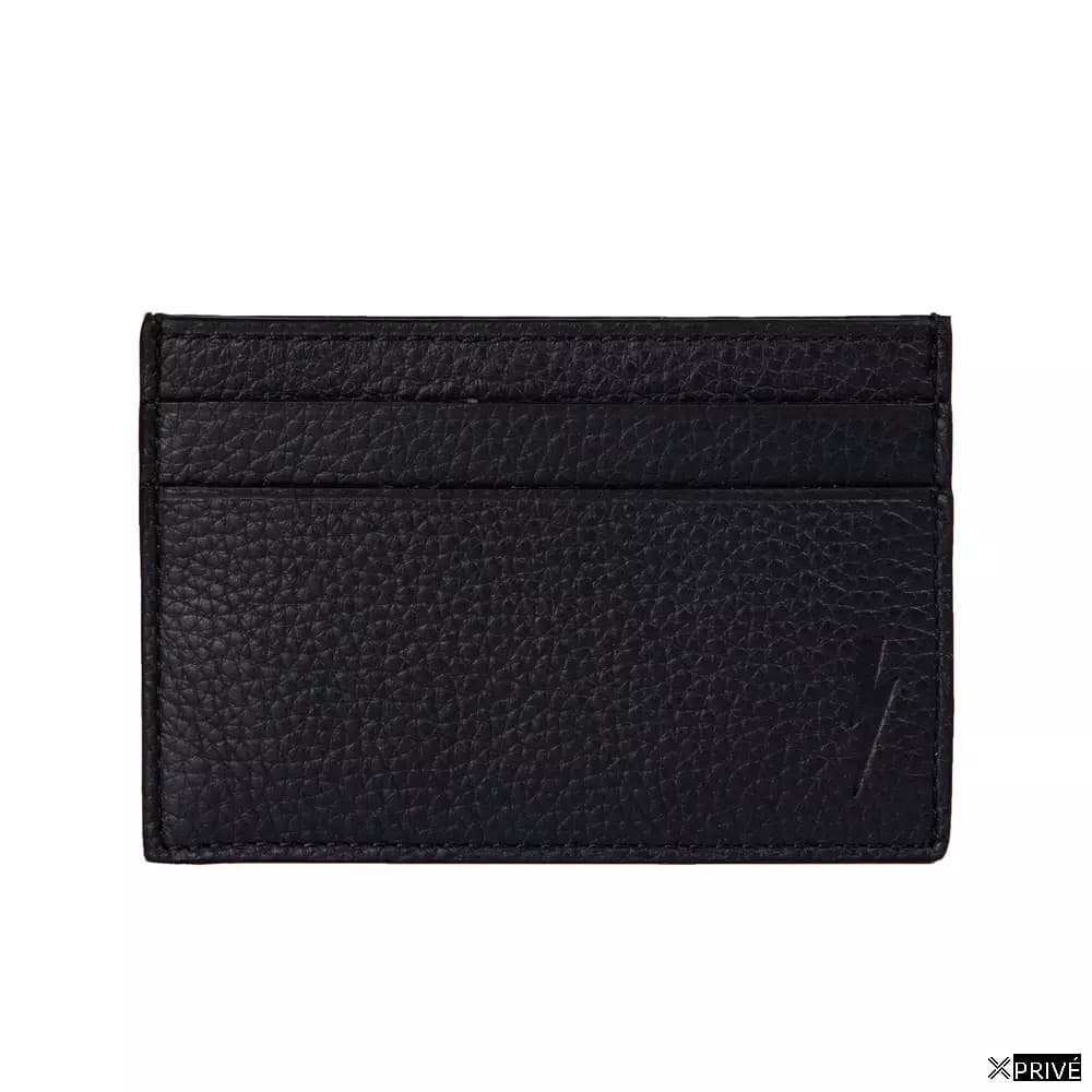 Portefeuille noir en Cuir — 1