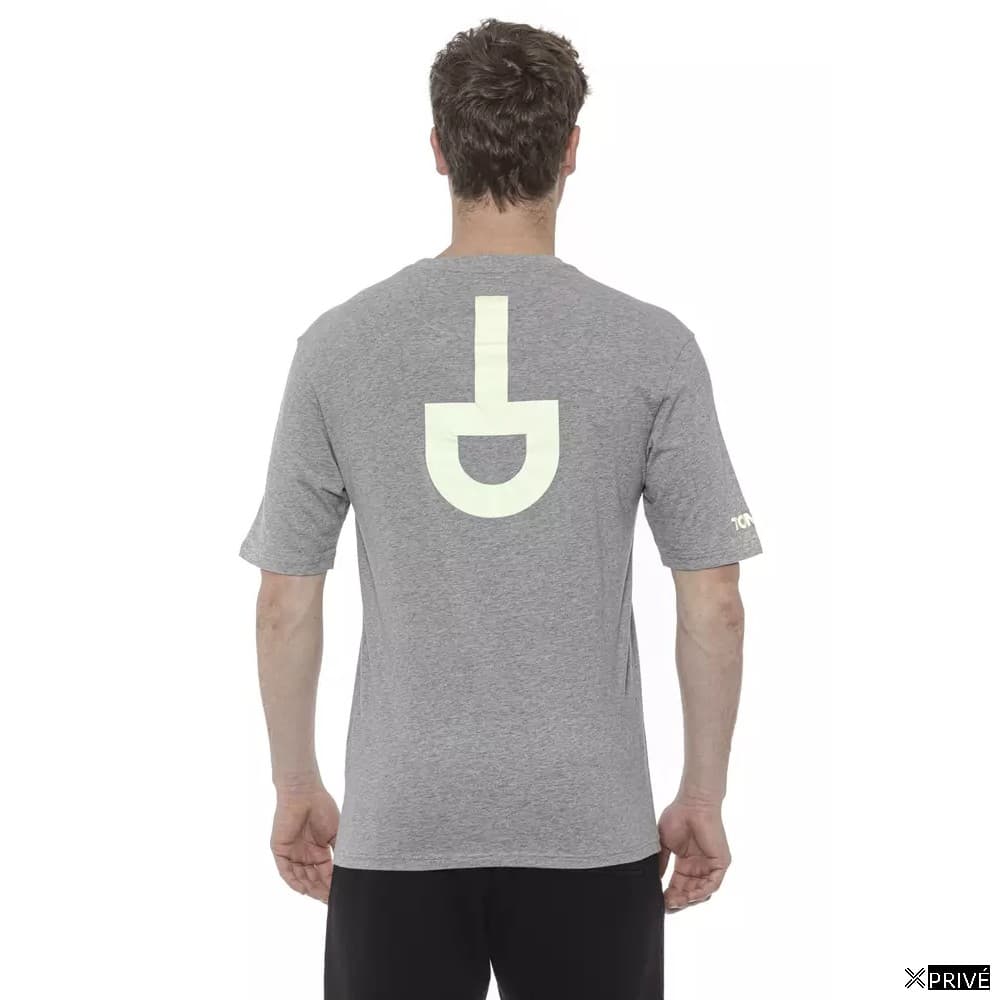 T-shirt gris en Coton