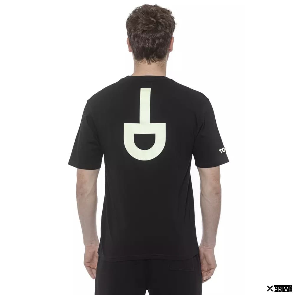 T-shirt noir en Coton