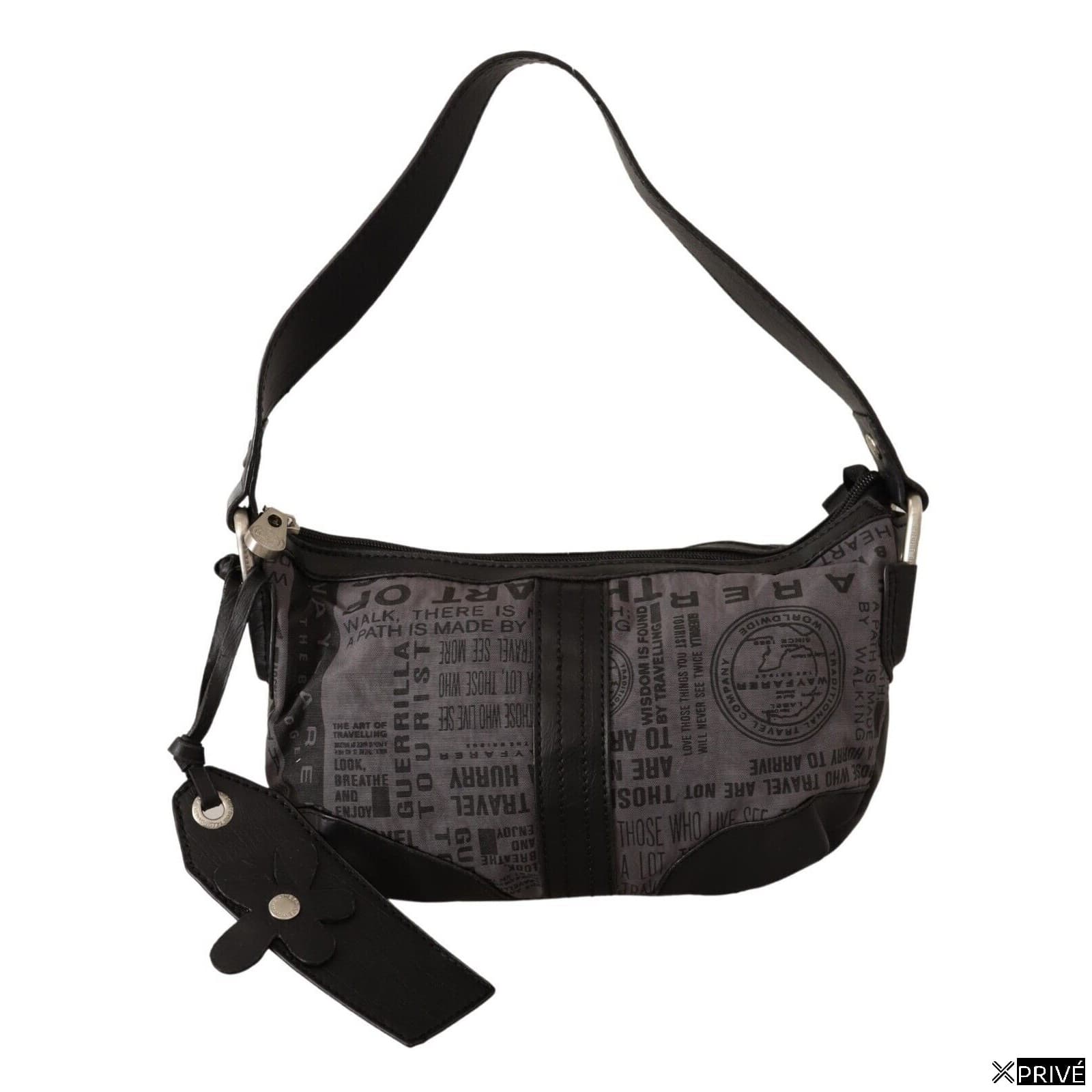 Sac bandoulière gris en Tissu — 1