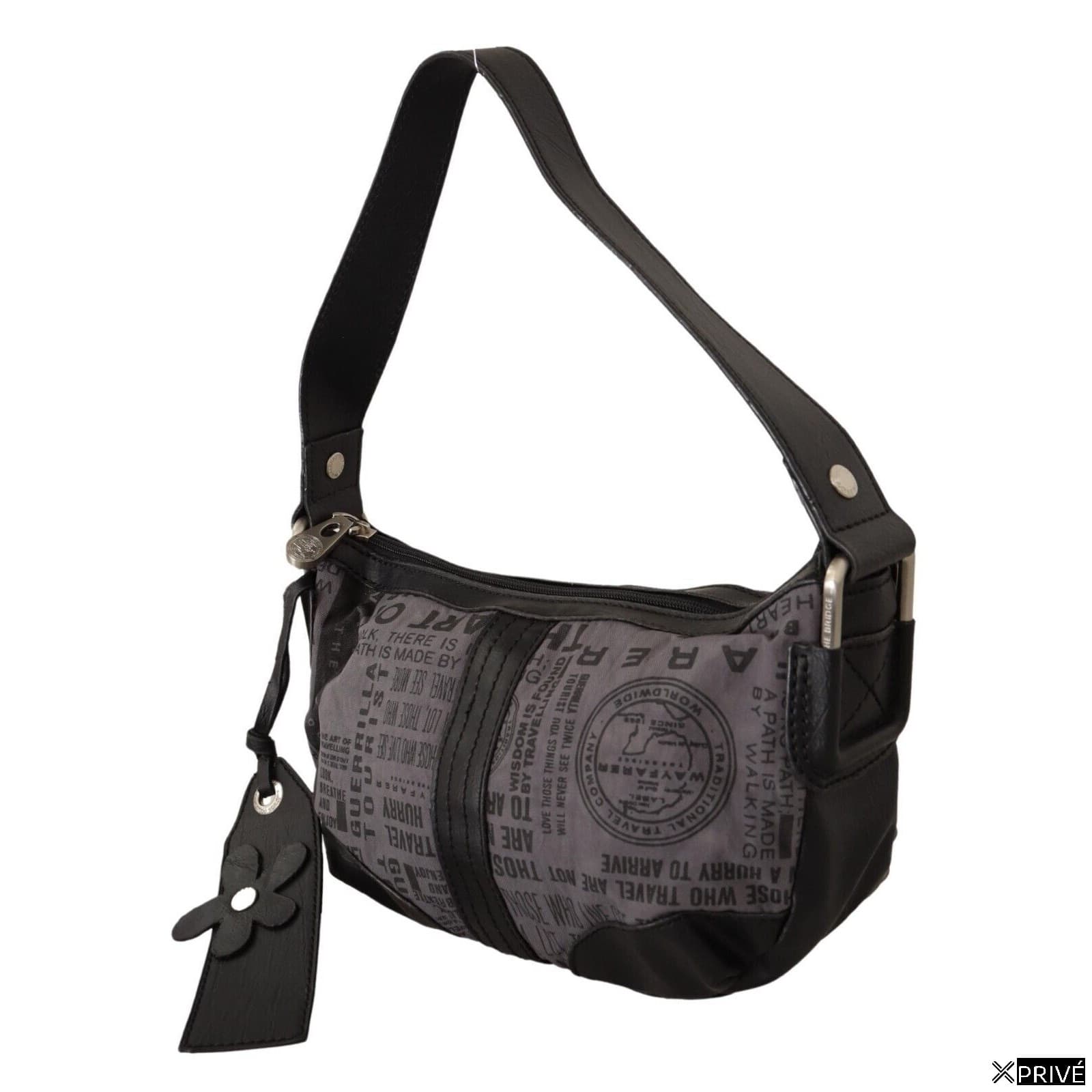 Sac bandoulière gris en Tissu — 2