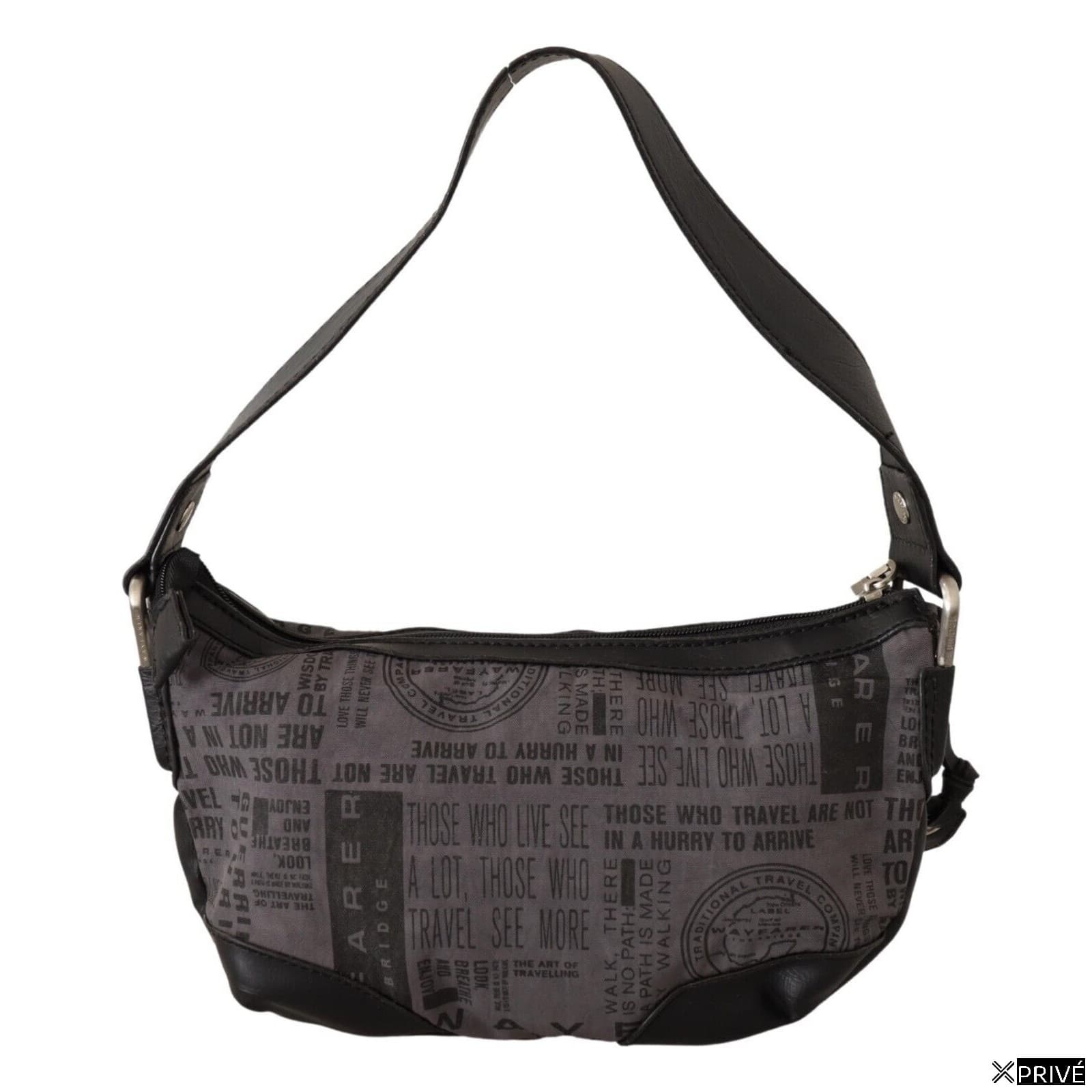 Sac bandoulière gris en Tissu — 3