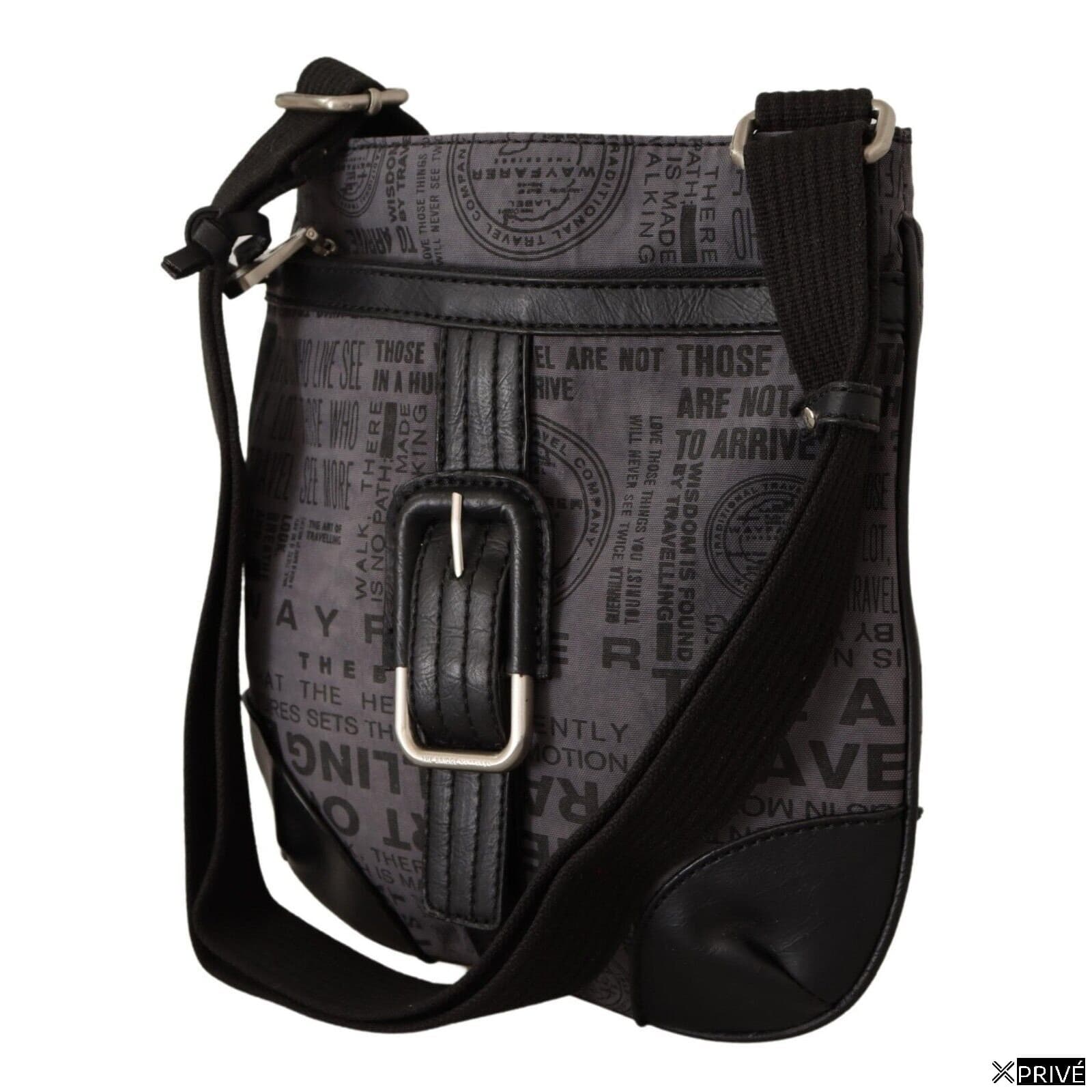 Sac porté croisé gris en Tissu — 3