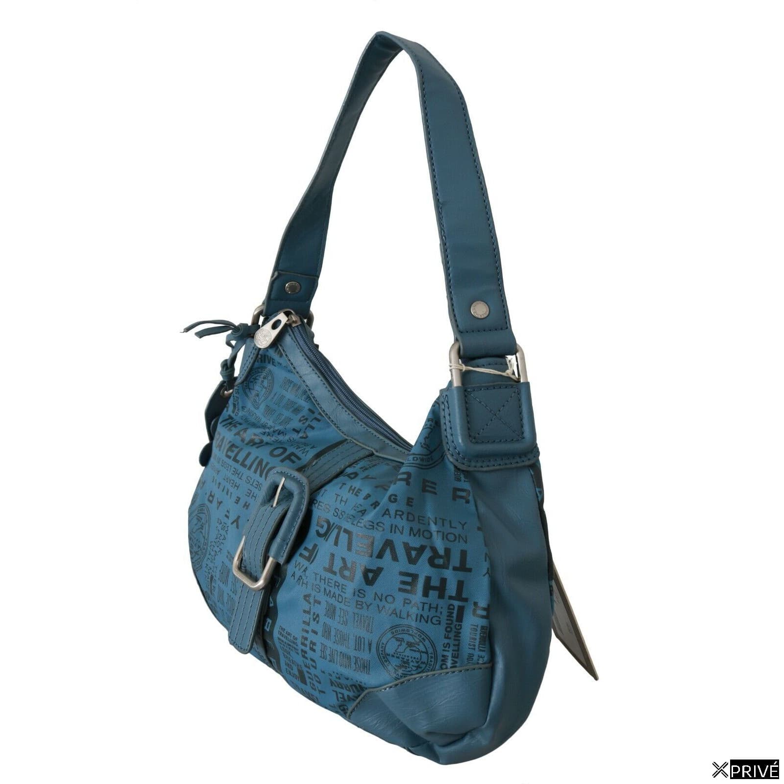 Sac bandoulière bleu en Tissu — 2