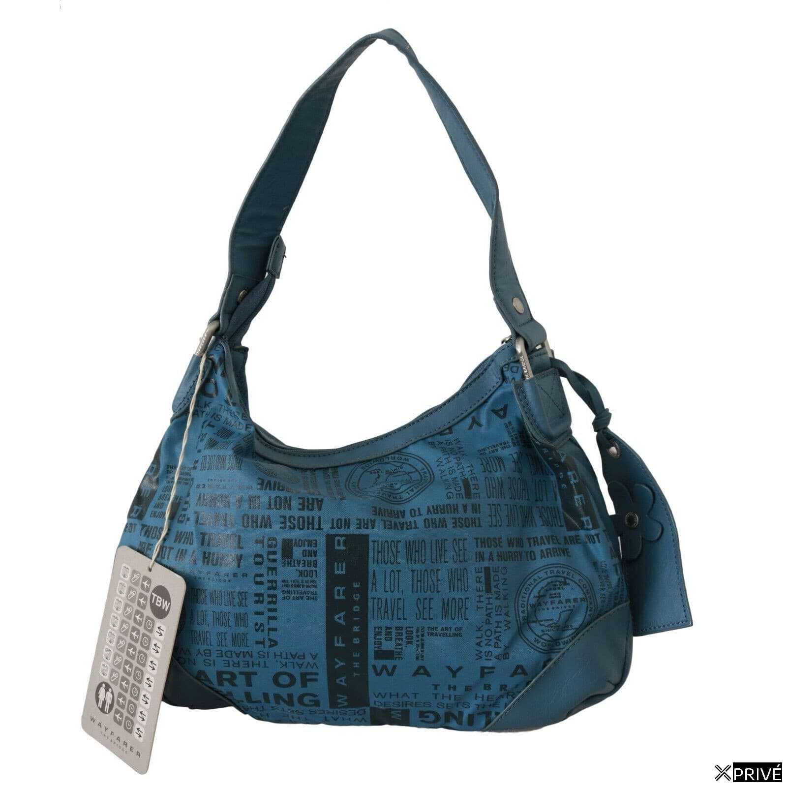 Sac bandoulière bleu en Tissu — 3