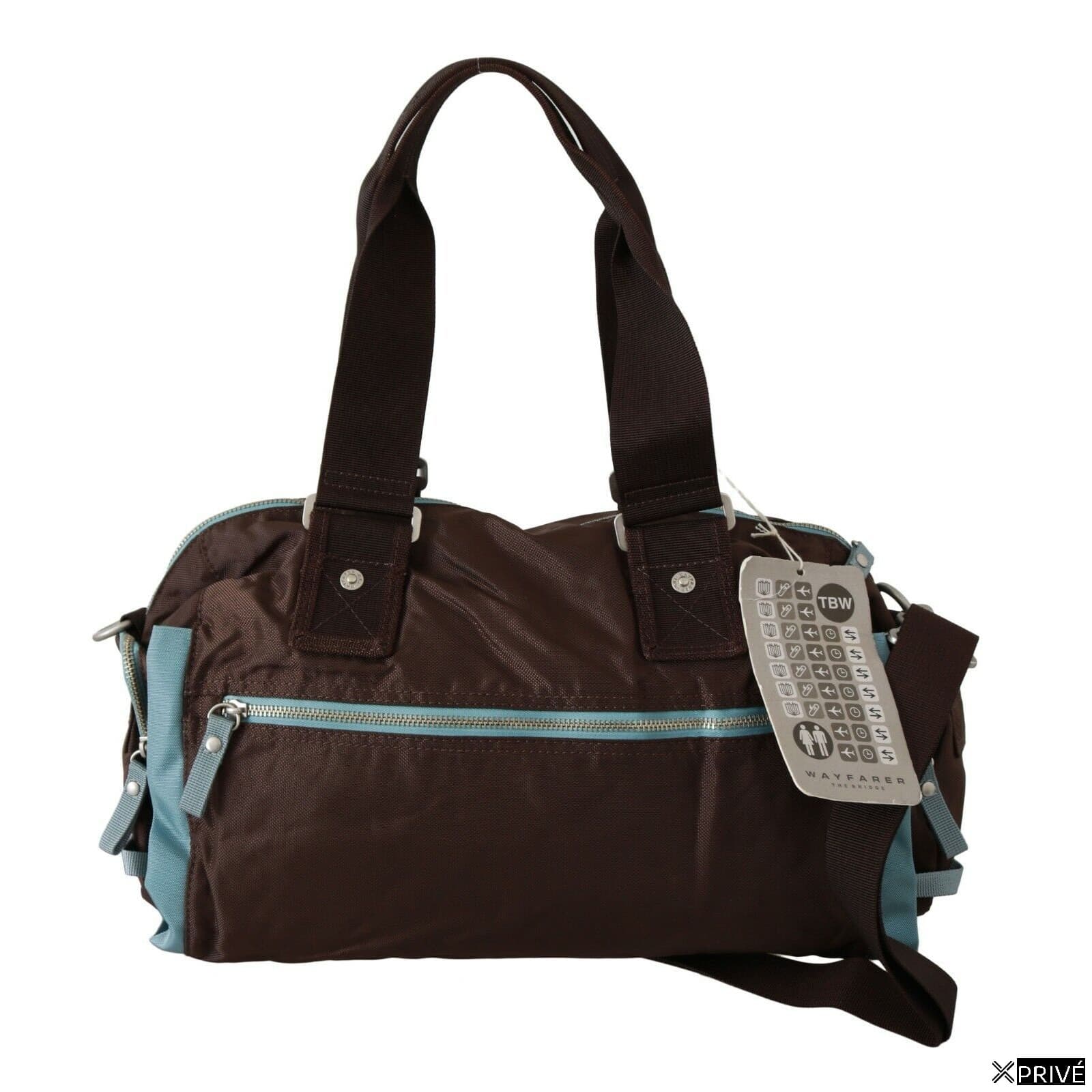 Sac de voyage brun en Tissu — 3