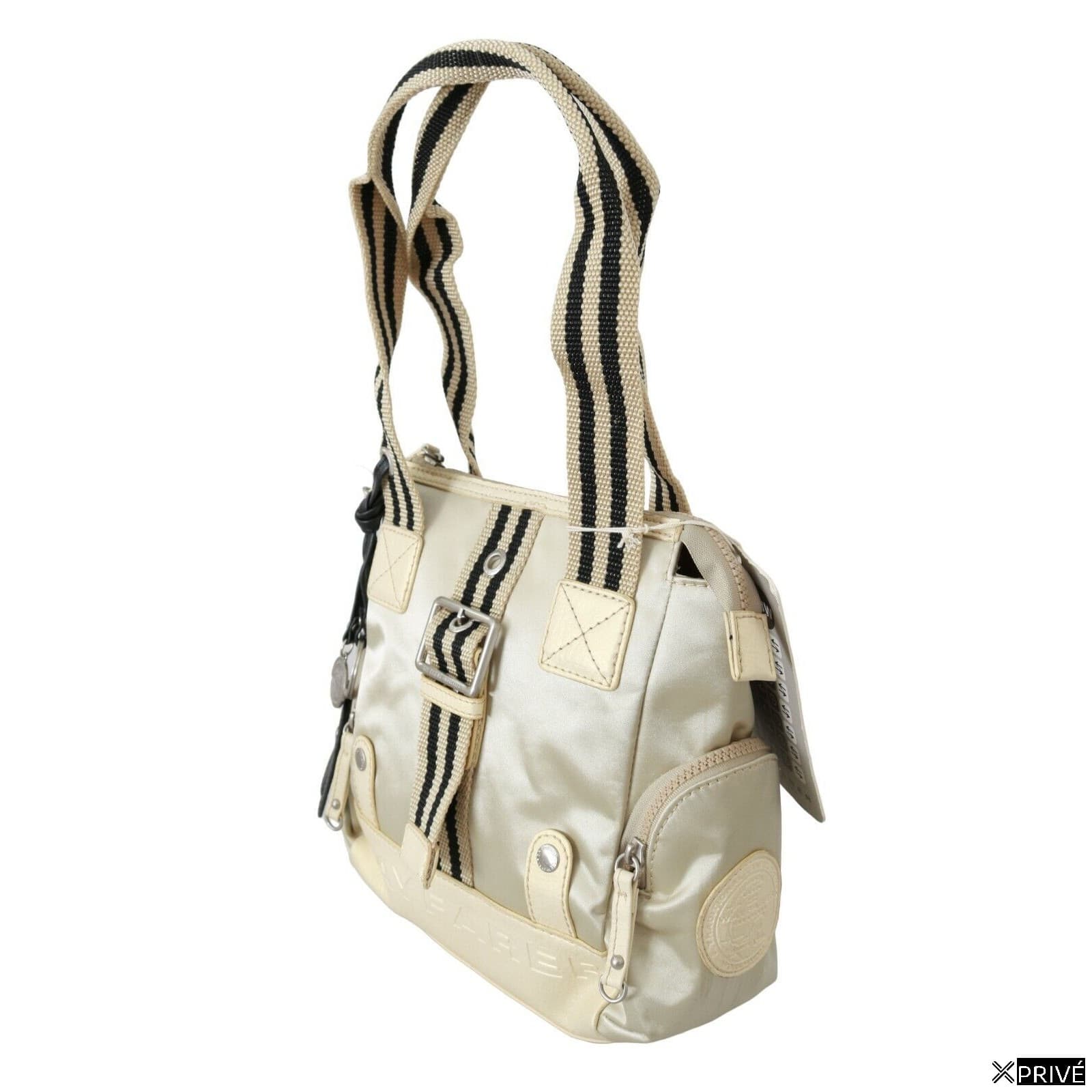 Sac bandoulière beige en Tissu — 2