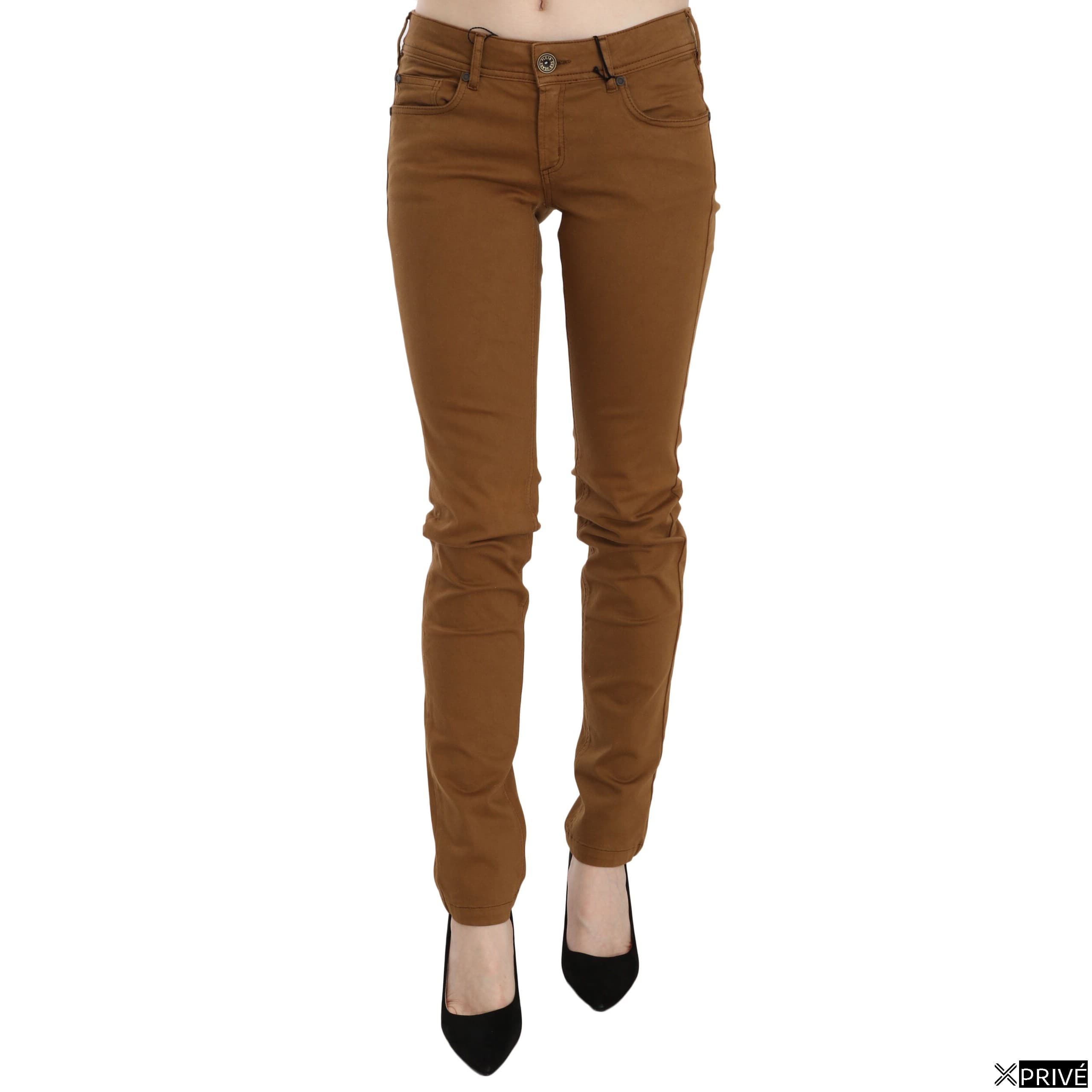 Jeans brun en Coton — 1
