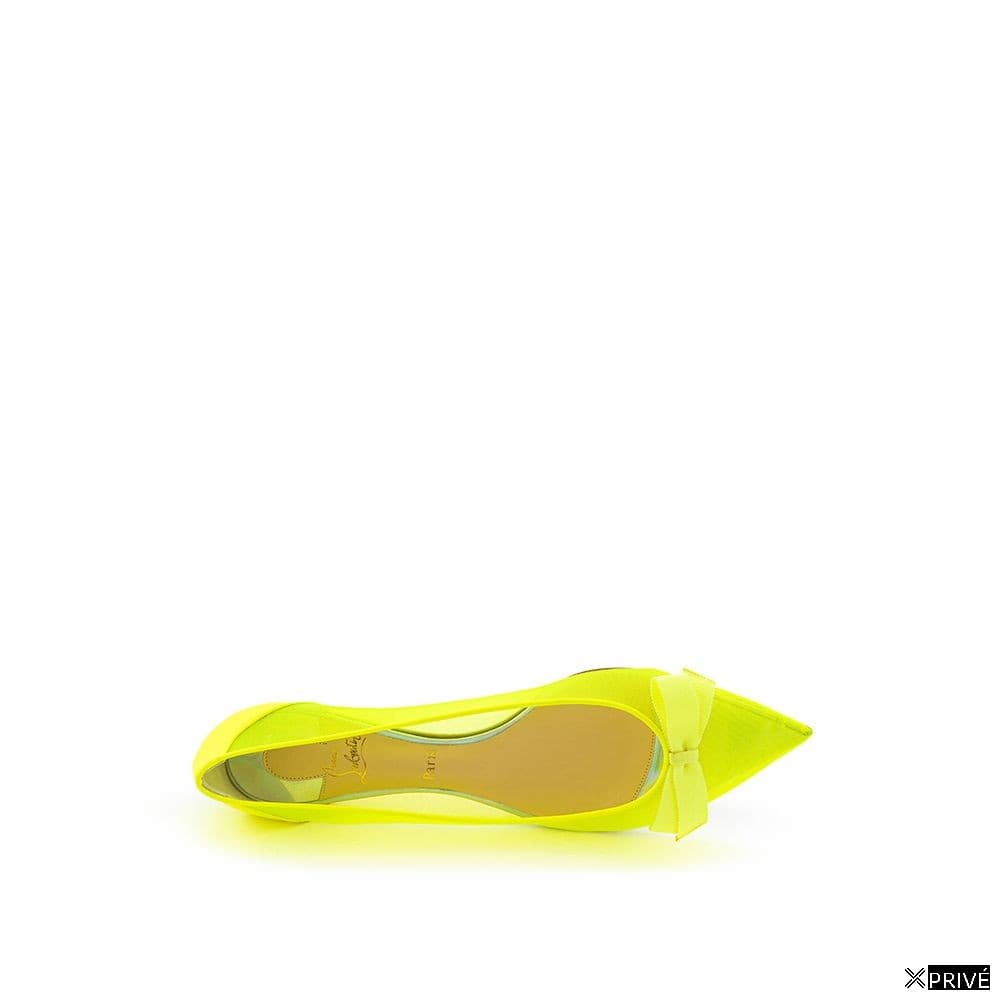 Chaussures plates jaunes en Engrener — 5