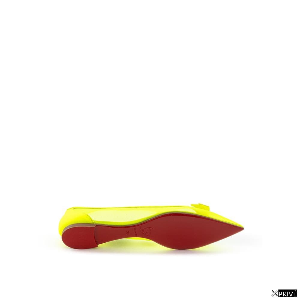Chaussures plates jaunes en Engrener — 6