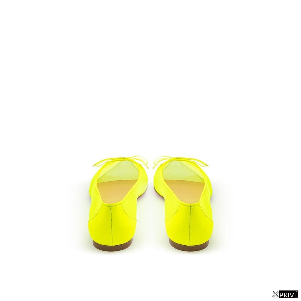 Chaussures plates jaunes en Engrener — 3