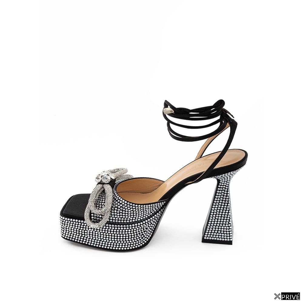 Chaussures compensées noires en Cuir — 2