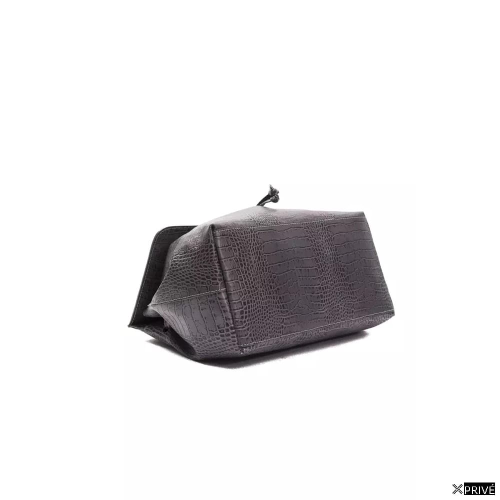 Sac bandoulière gris en Cuir — 4