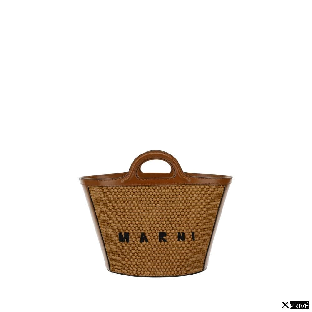 Sac bandoulière brun en Coton — 1