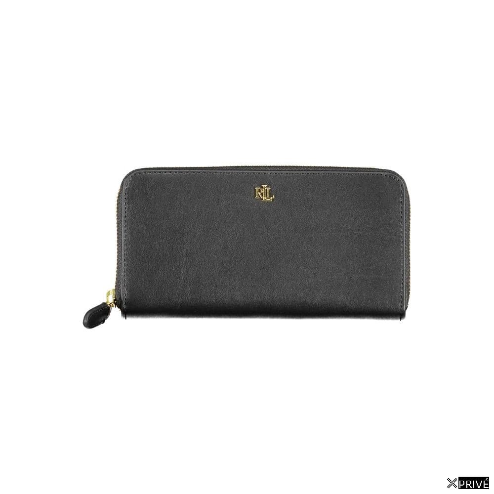 Portefeuille noir en Cuir — 1