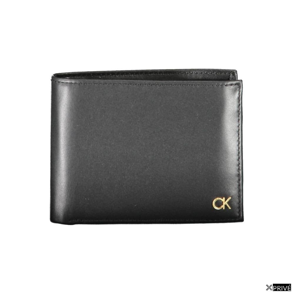 Portefeuille noir en Cuir — 1