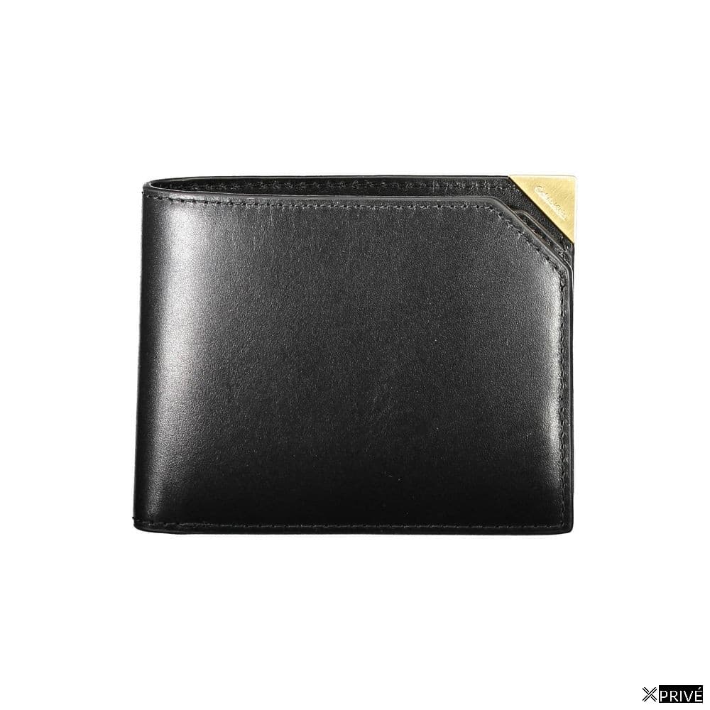 Portefeuille noir en Cuir — 1