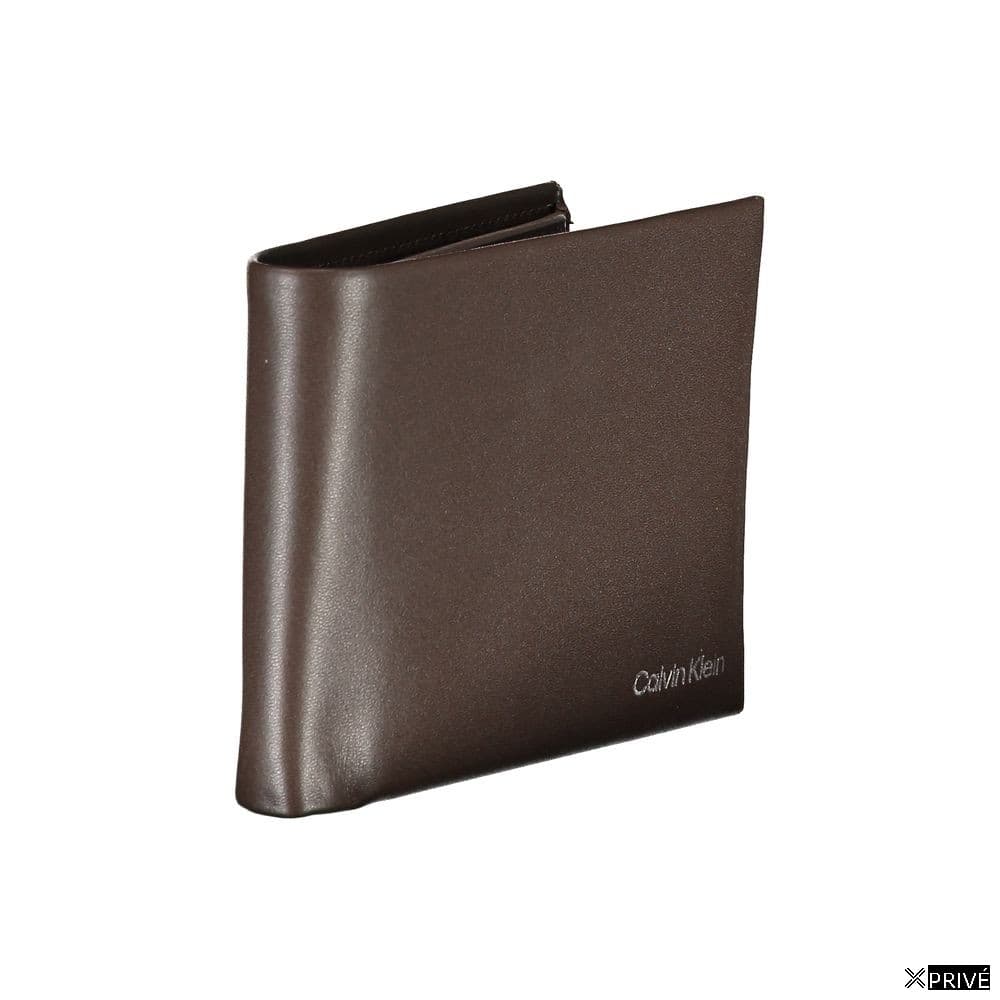 Portefeuille brun en Cuir — 3
