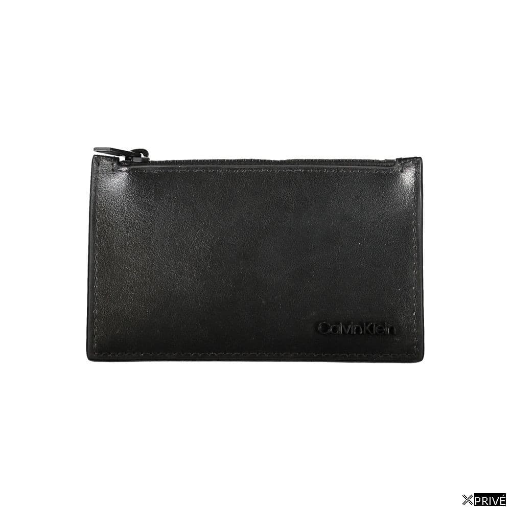Portefeuille noir en Cuir — 1