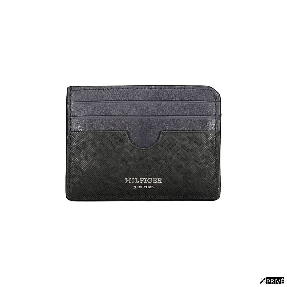 Portefeuille noir en Cuir — 1
