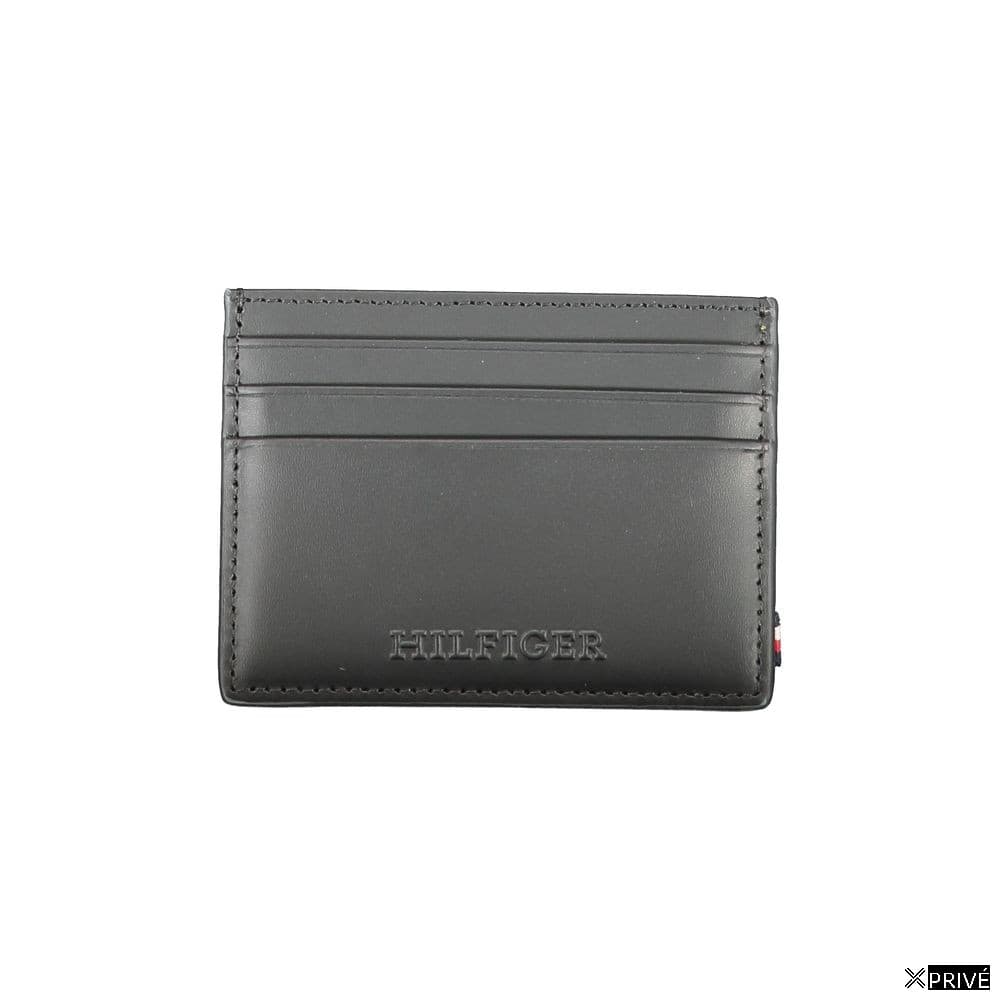 Portefeuille noir en Cuir — 1