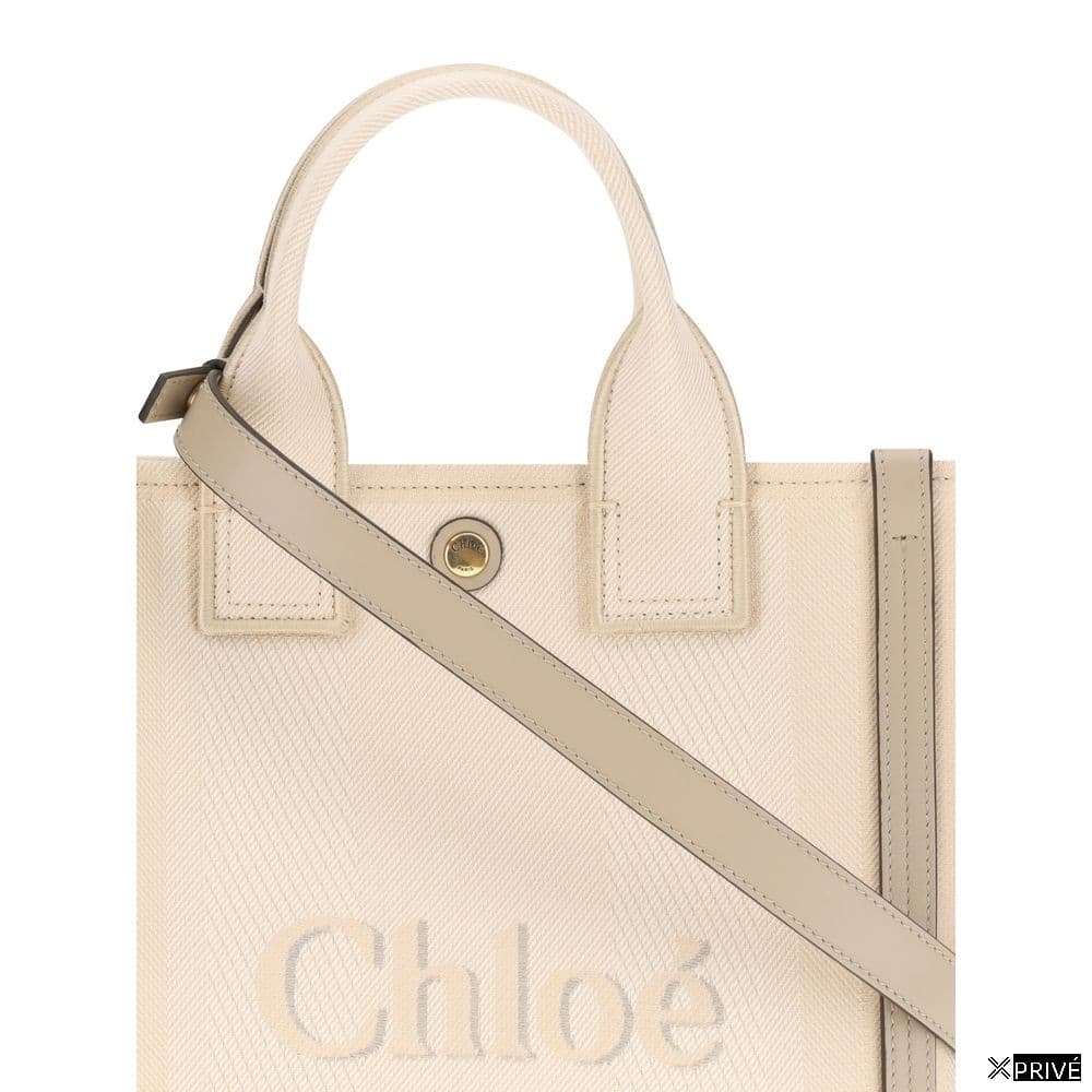 Sac à main beige en Coton — 4