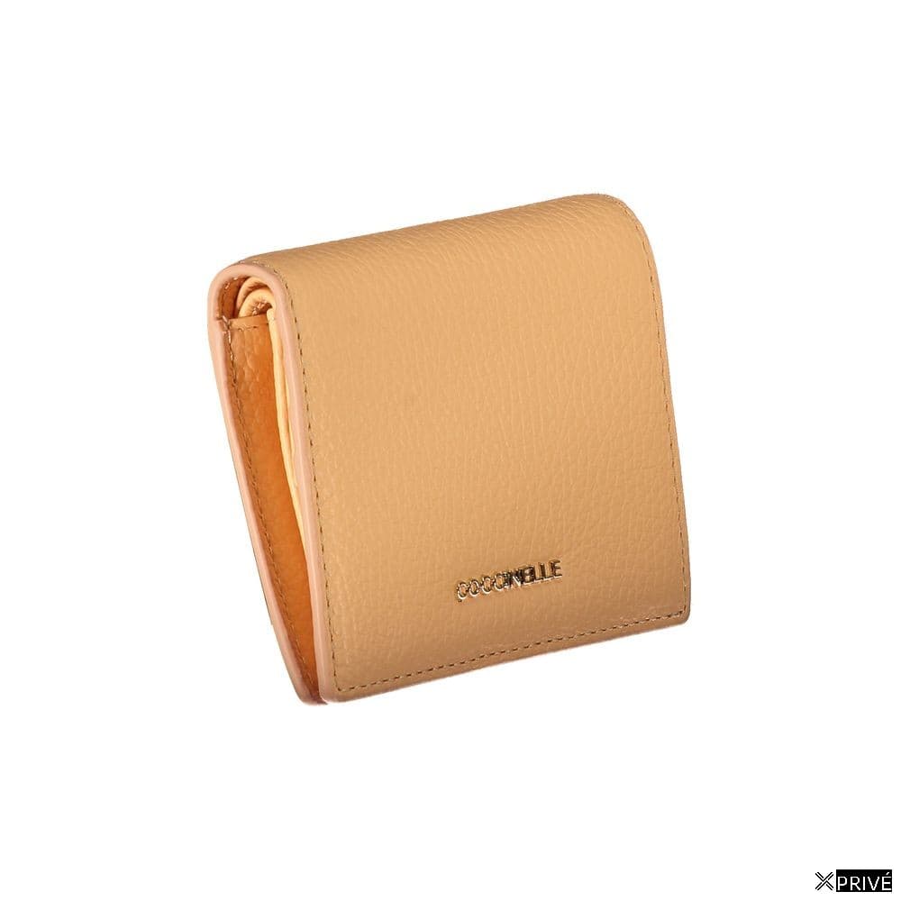 Portefeuille orange en Cuir — 3