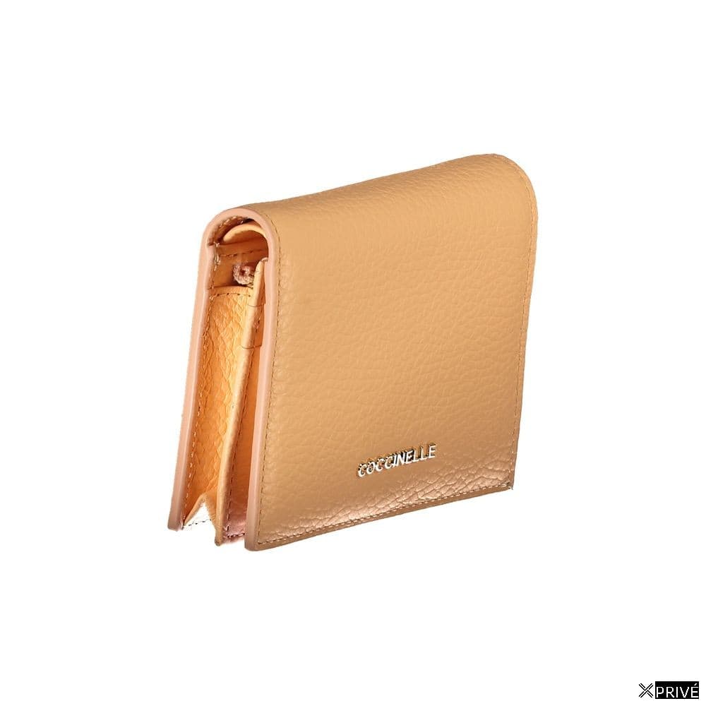 Portefeuille orange en Cuir — 3