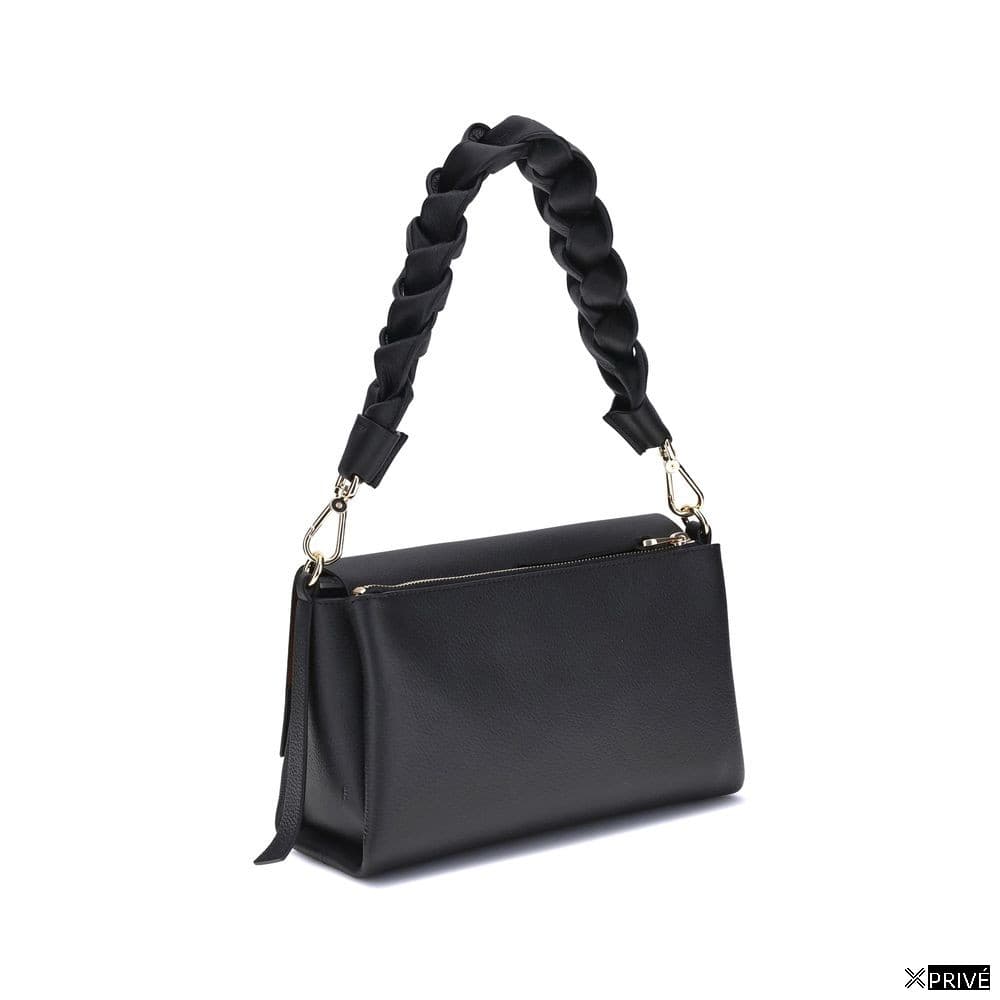 Black Calf Leather Bos Taurus Shoulder Bag — 3