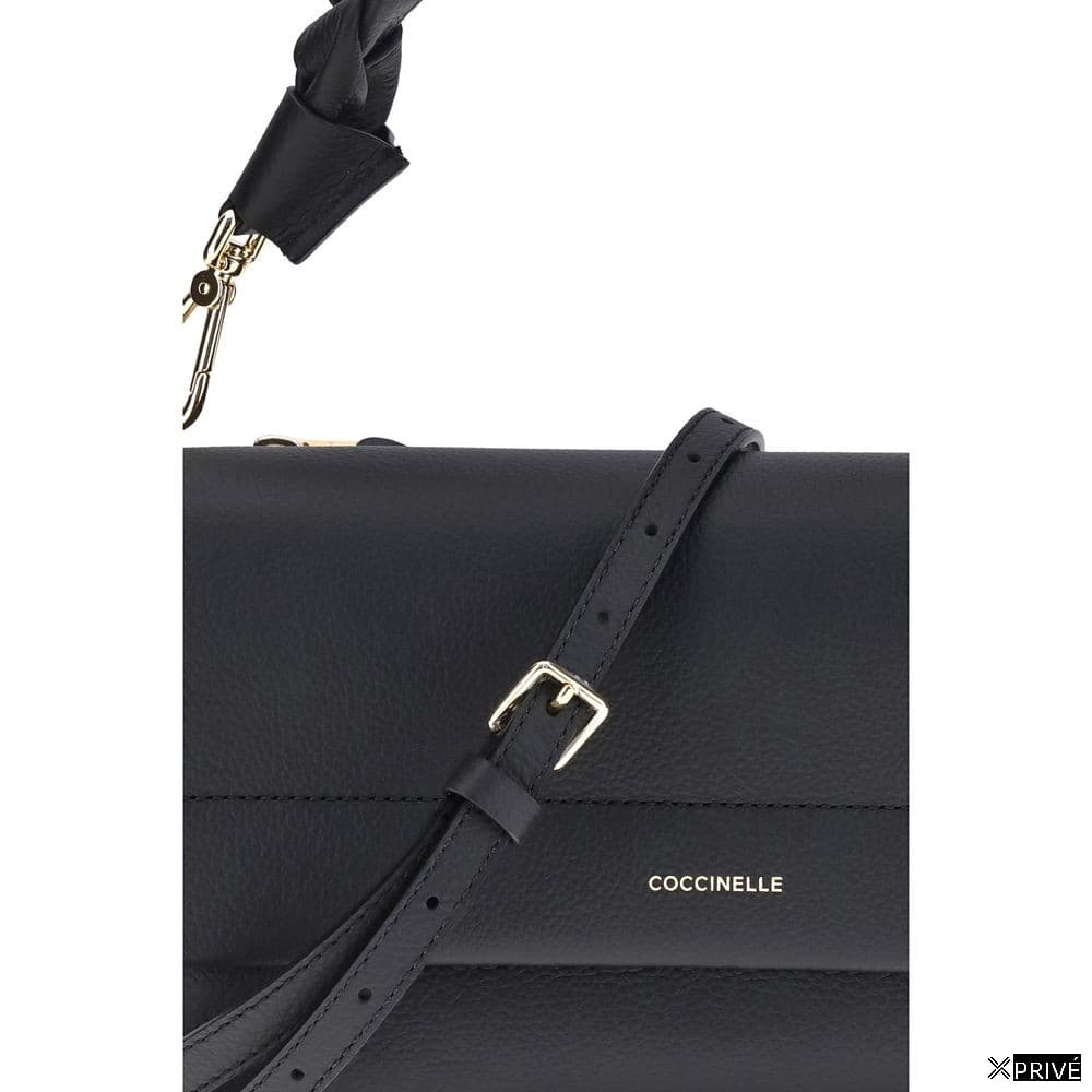 Black Calf Leather Bos Taurus Shoulder Bag — 4