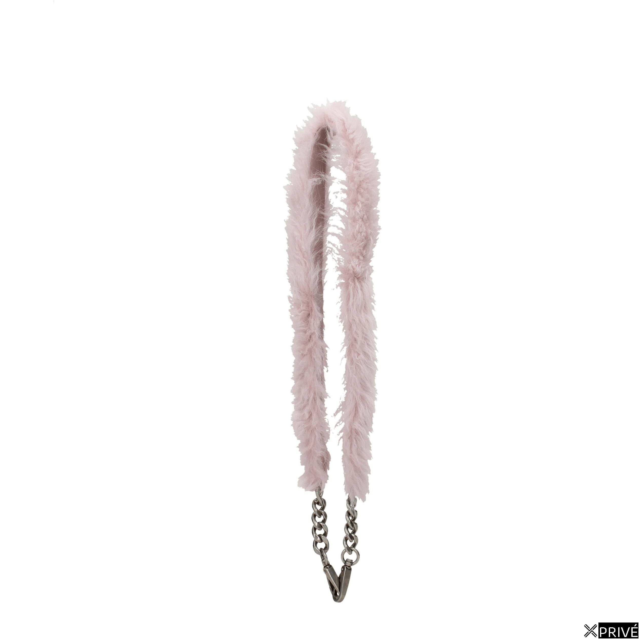 Sac bandoulière rose en Fourrure — 1