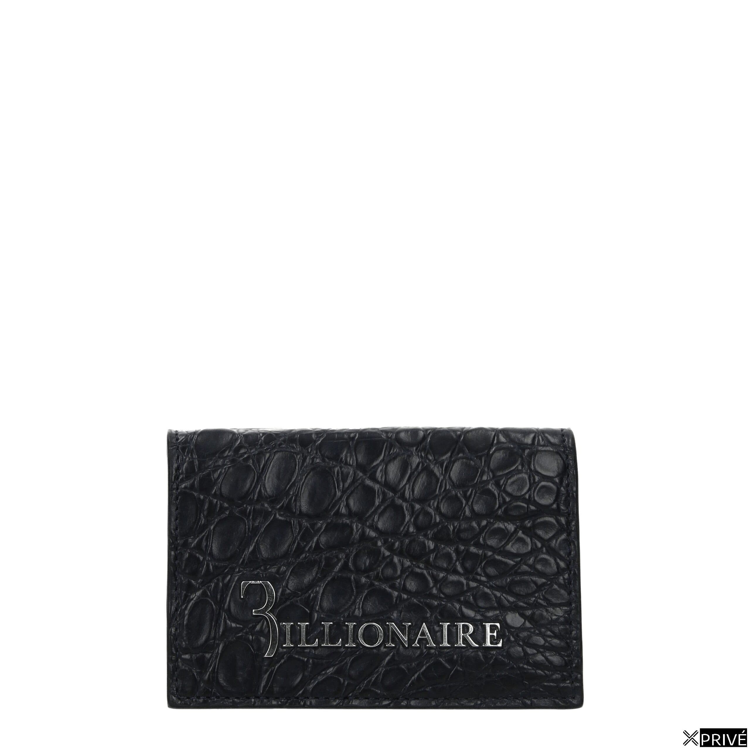 Portefeuille bleu en Crocodile — 1