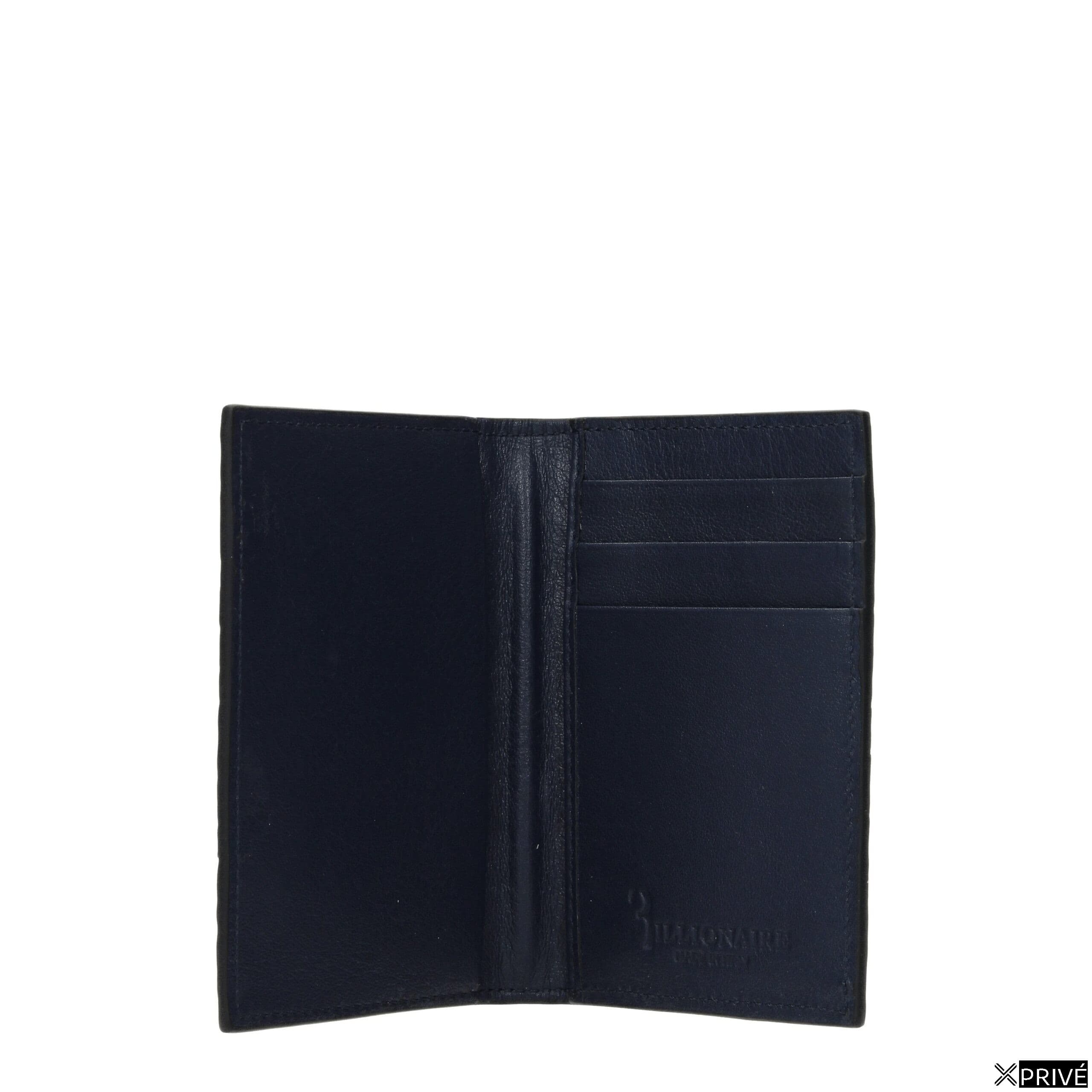 Portefeuille bleu en Crocodile — 2