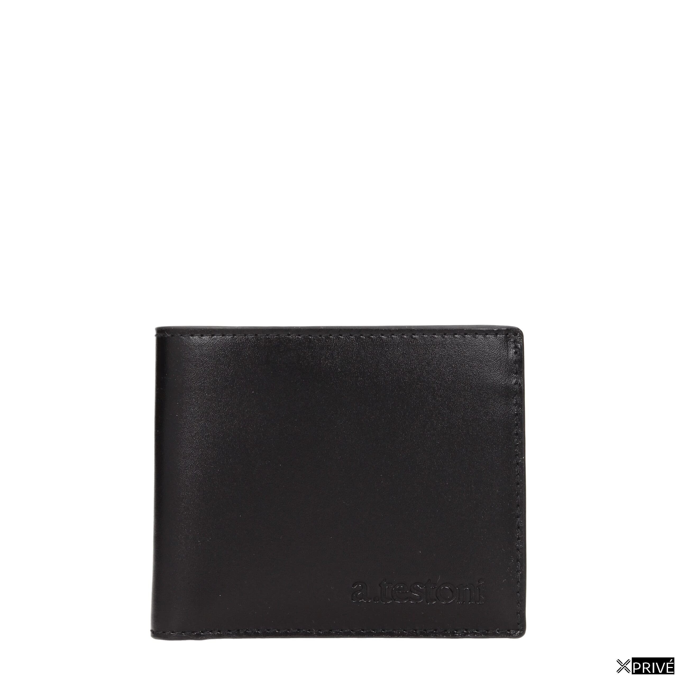 Portefeuille noir en Cuir — 1