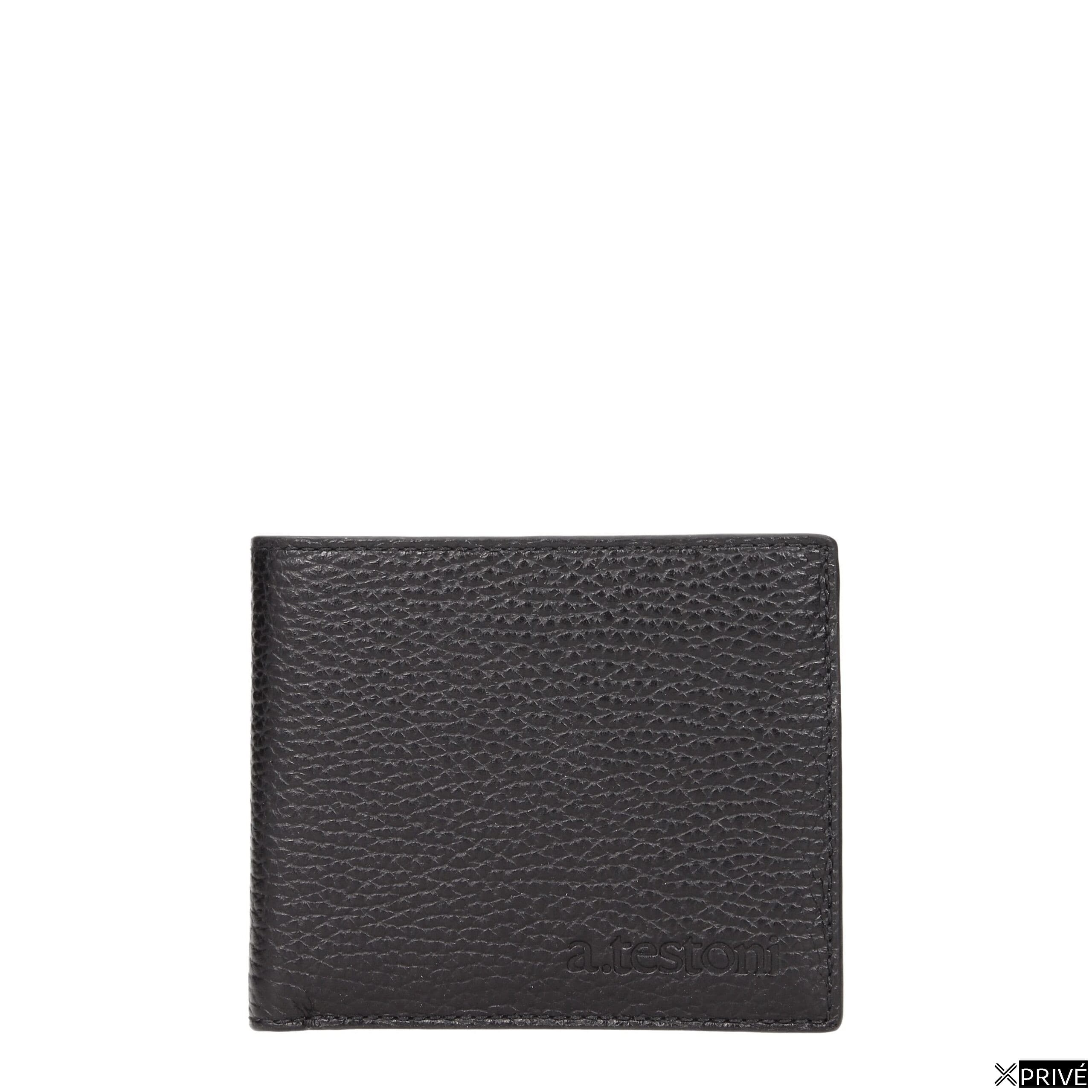 Portefeuille noir en Cuir — 1