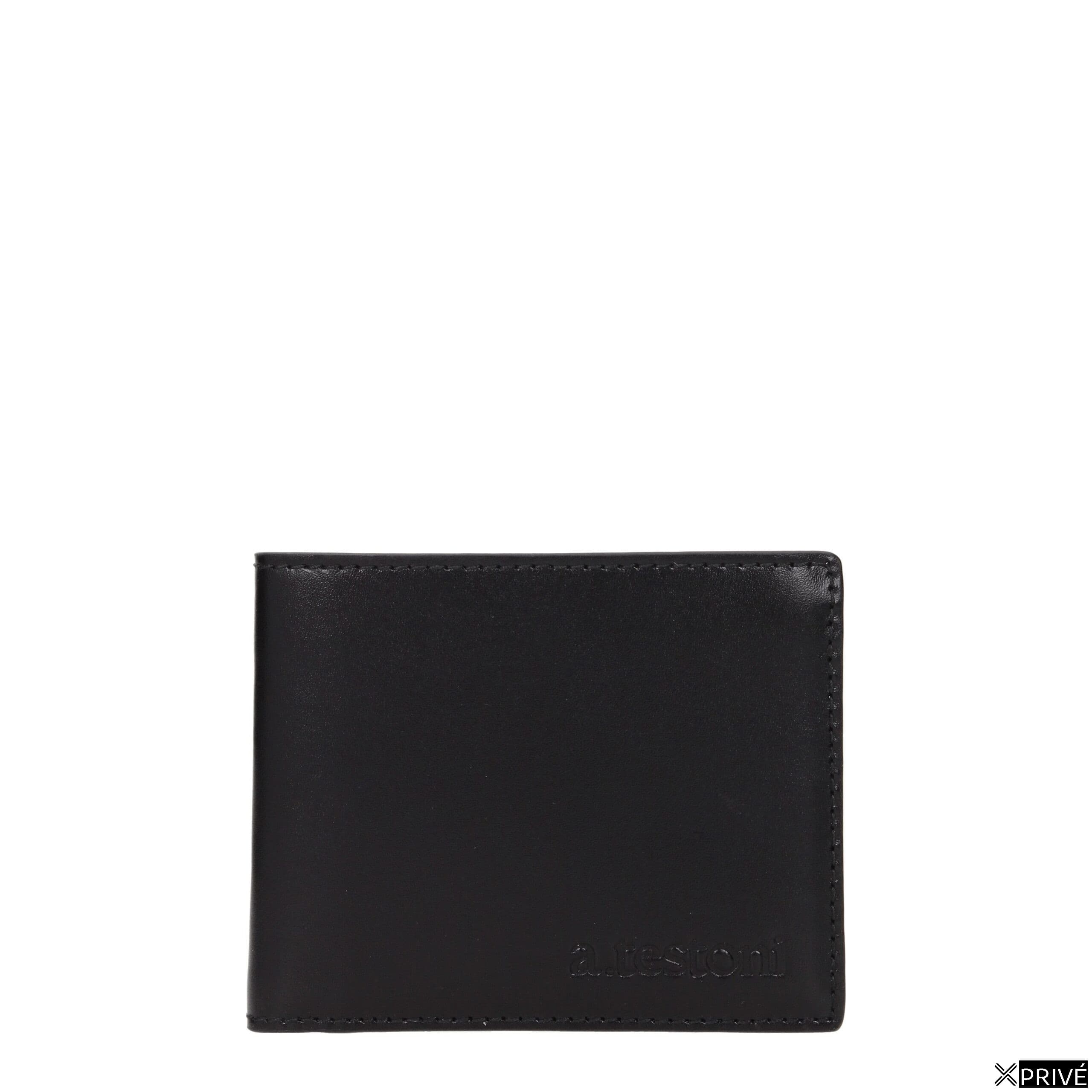 Portefeuille noir en Cuir — 1