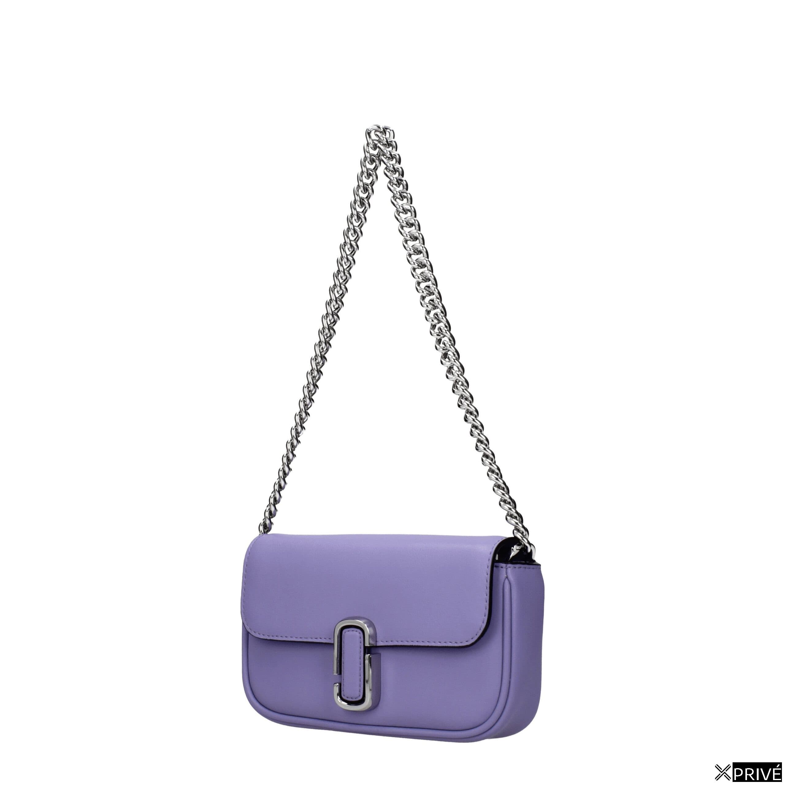 Sac porté croisé violet en Cuir — 2