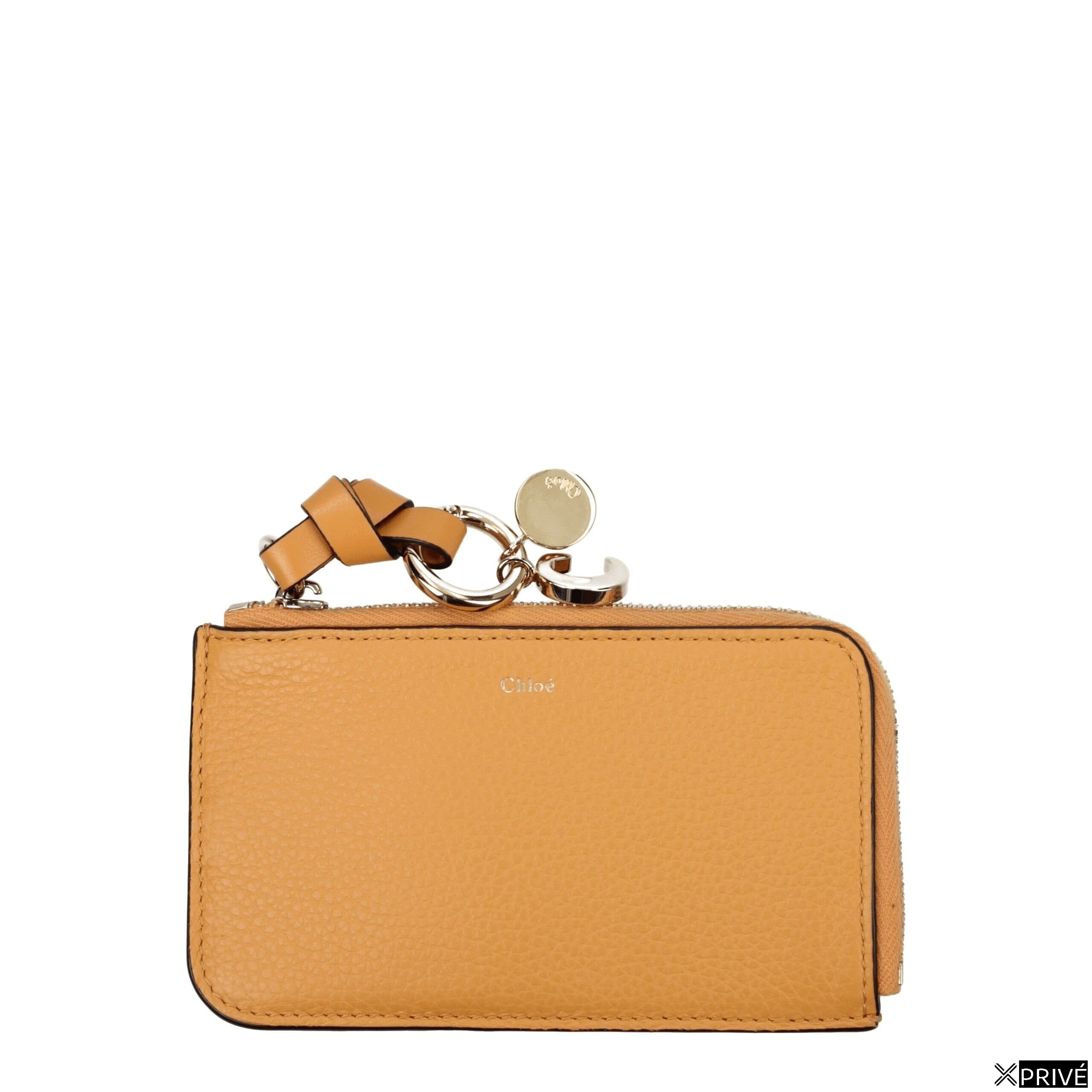 Portefeuille orange en Cuir — 1