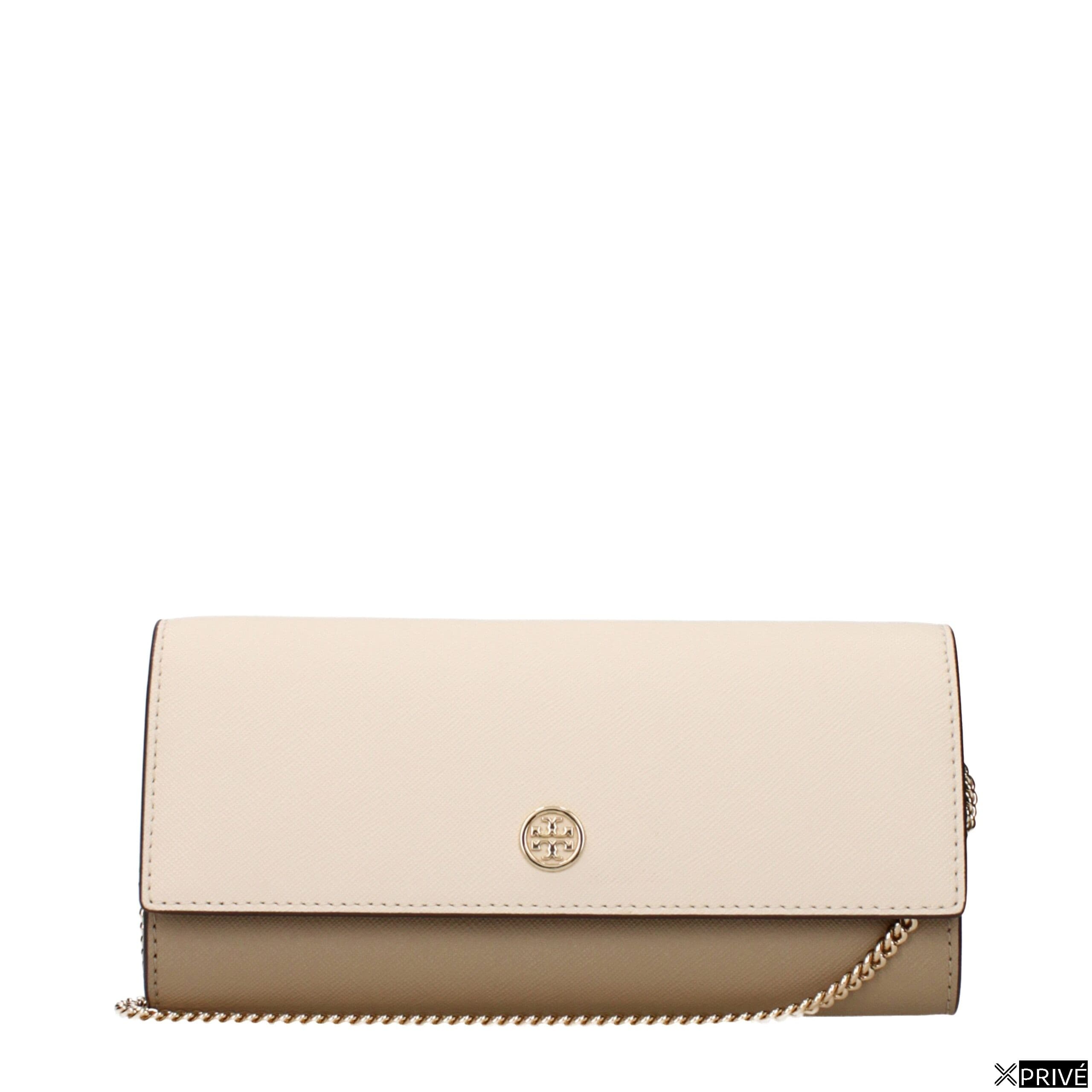 Pochette beige en Cuir — 1