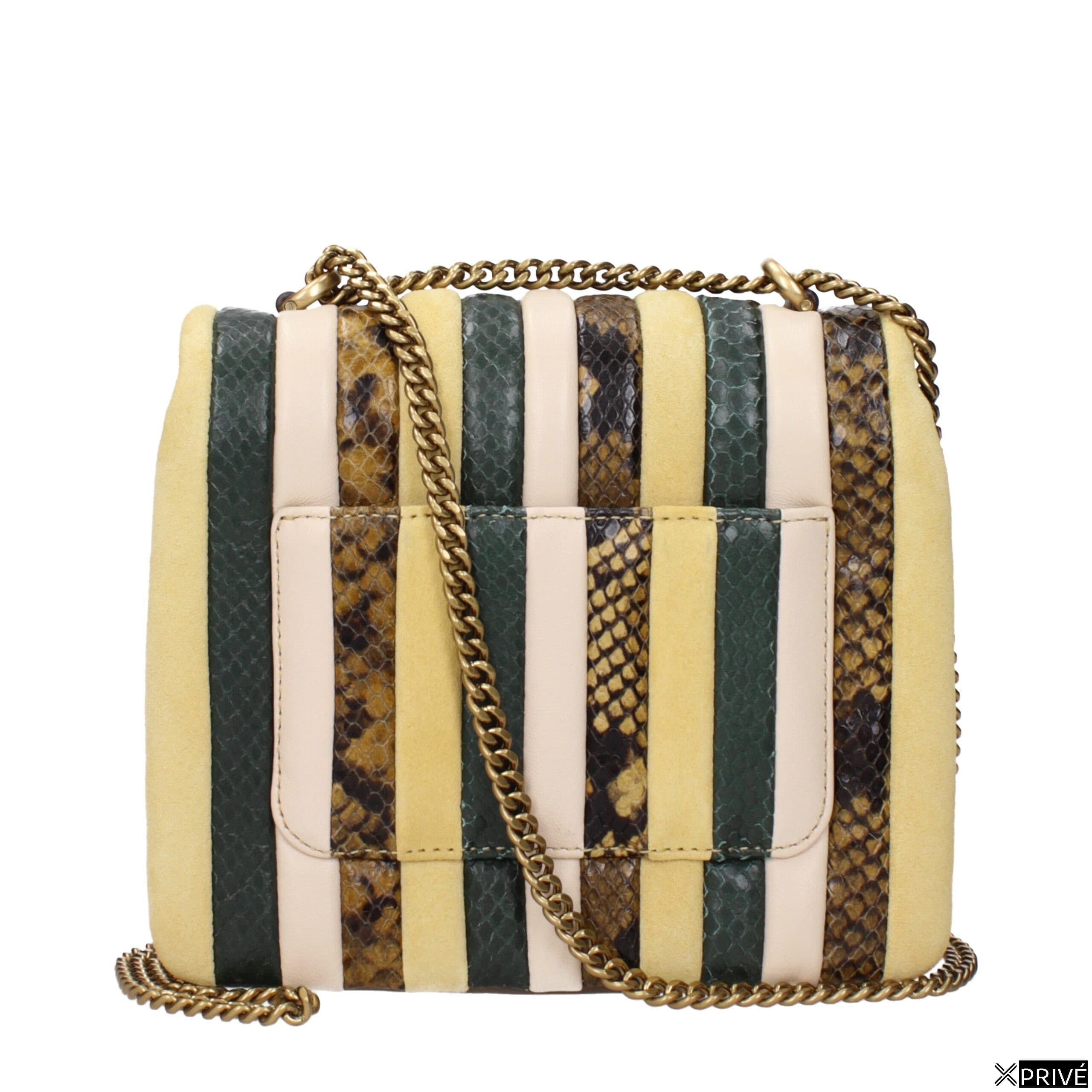 Sac bandoulière jaune en Cuir — 3