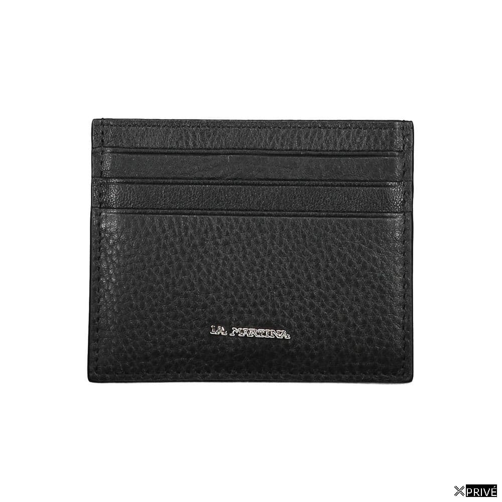 Portefeuille noir en Cuir — 1