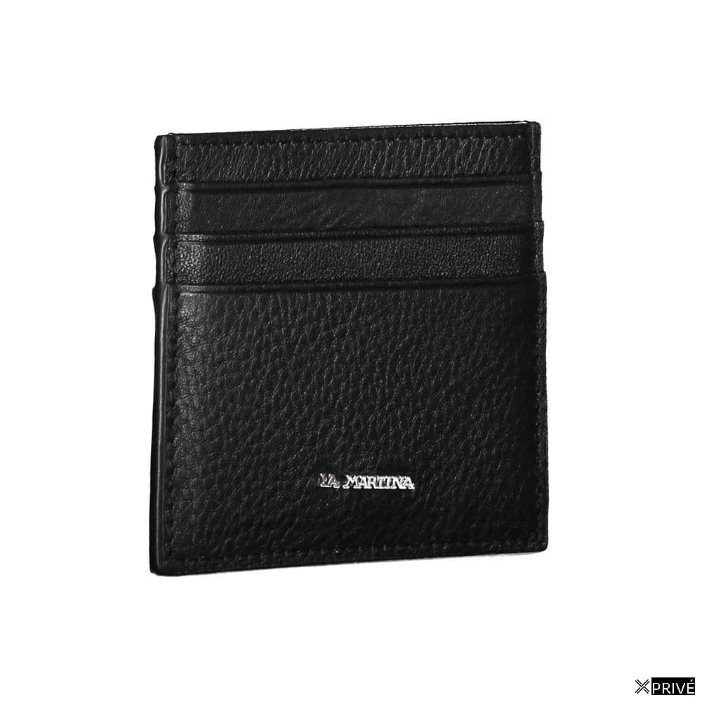 Portefeuille noir en Cuir — 3