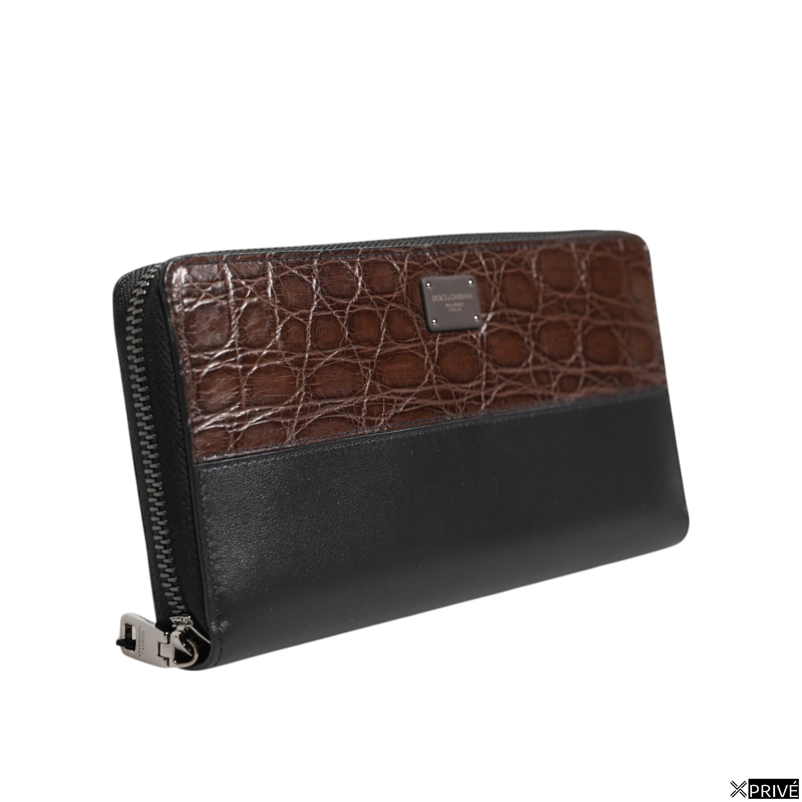 Portefeuille Noir et marron en Cuir — 3