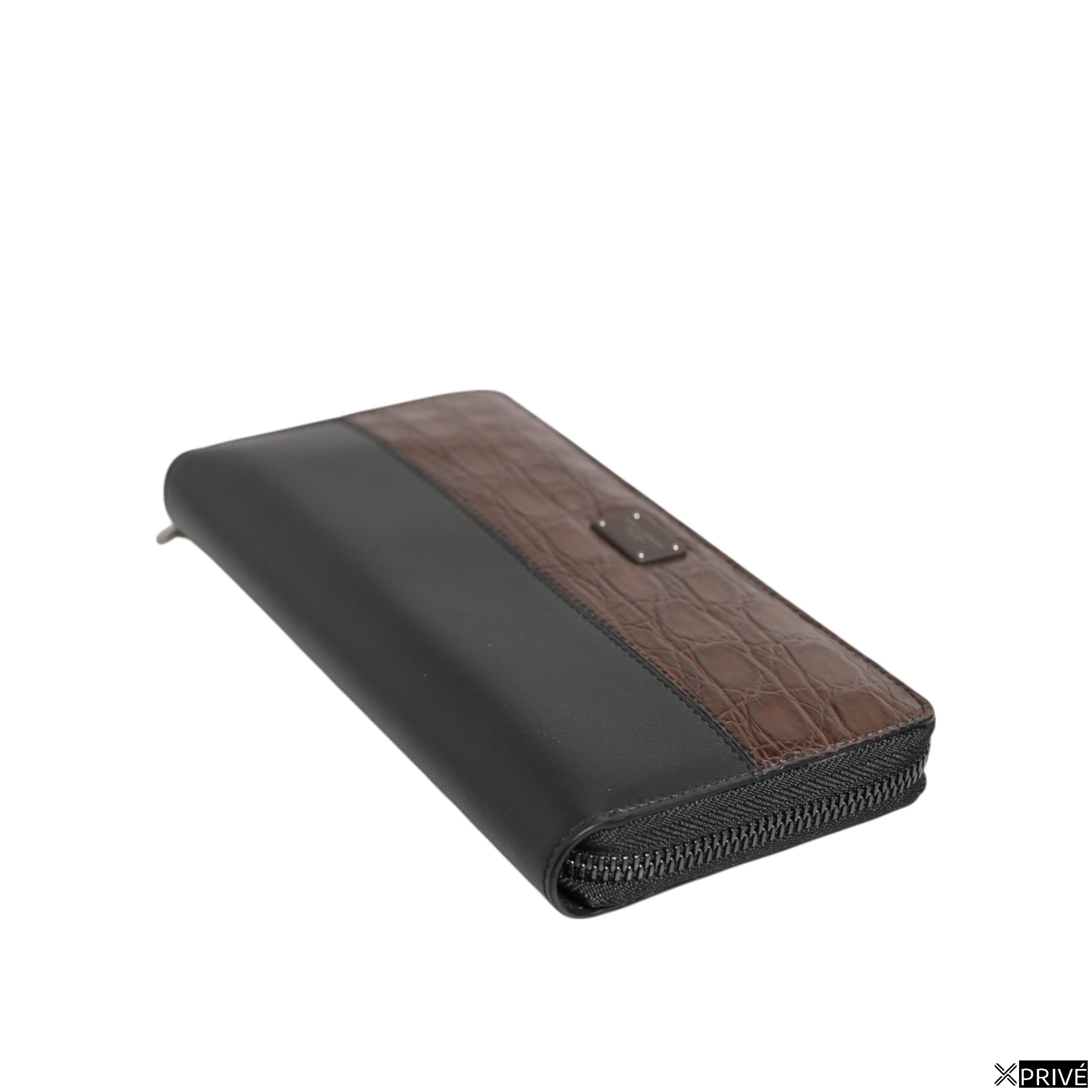 Portefeuille Noir et marron en Cuir — 5