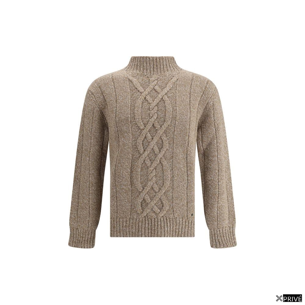 Pull beige en Laine — 1