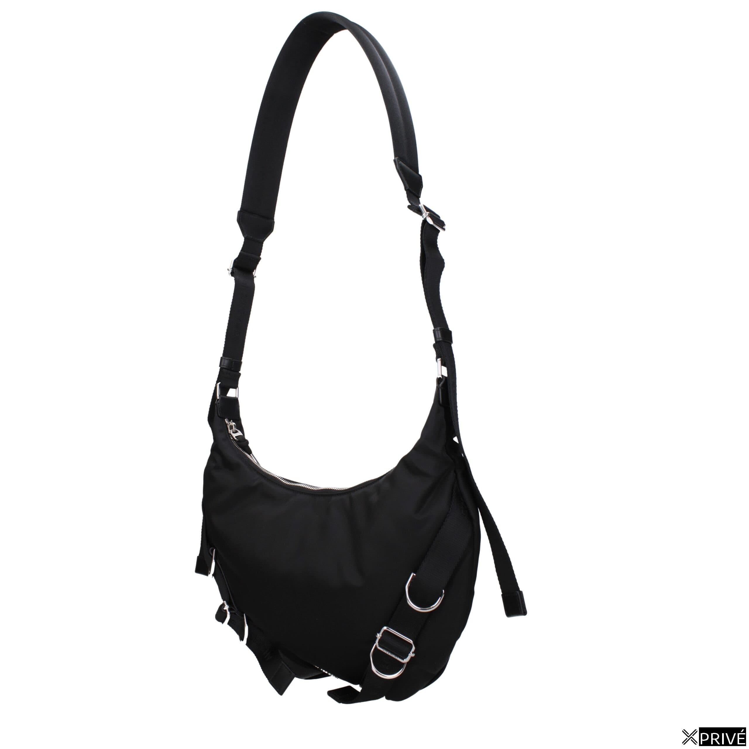 Sac porté croisé noir en Nylon — 2