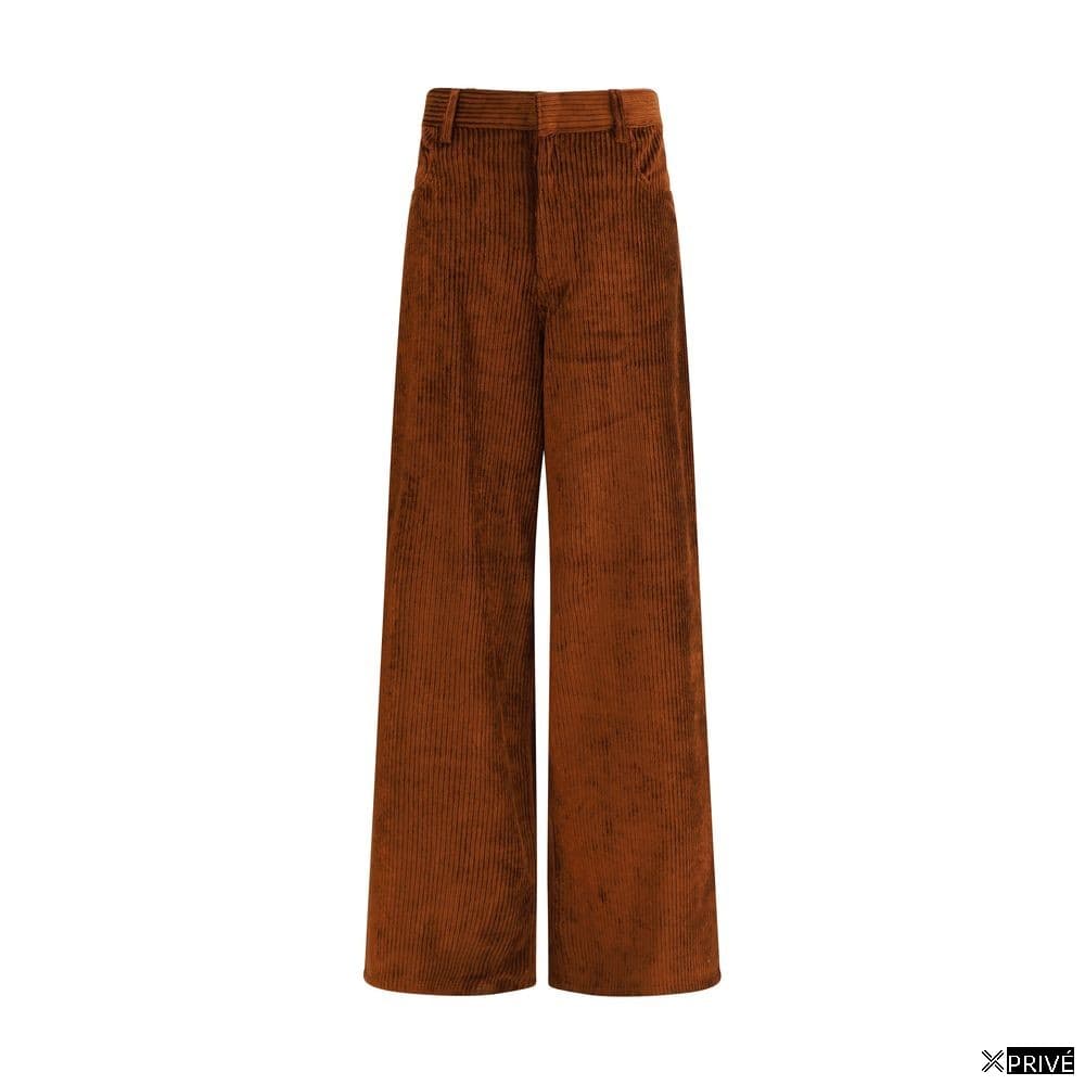 Jeans brun en Coton — 1