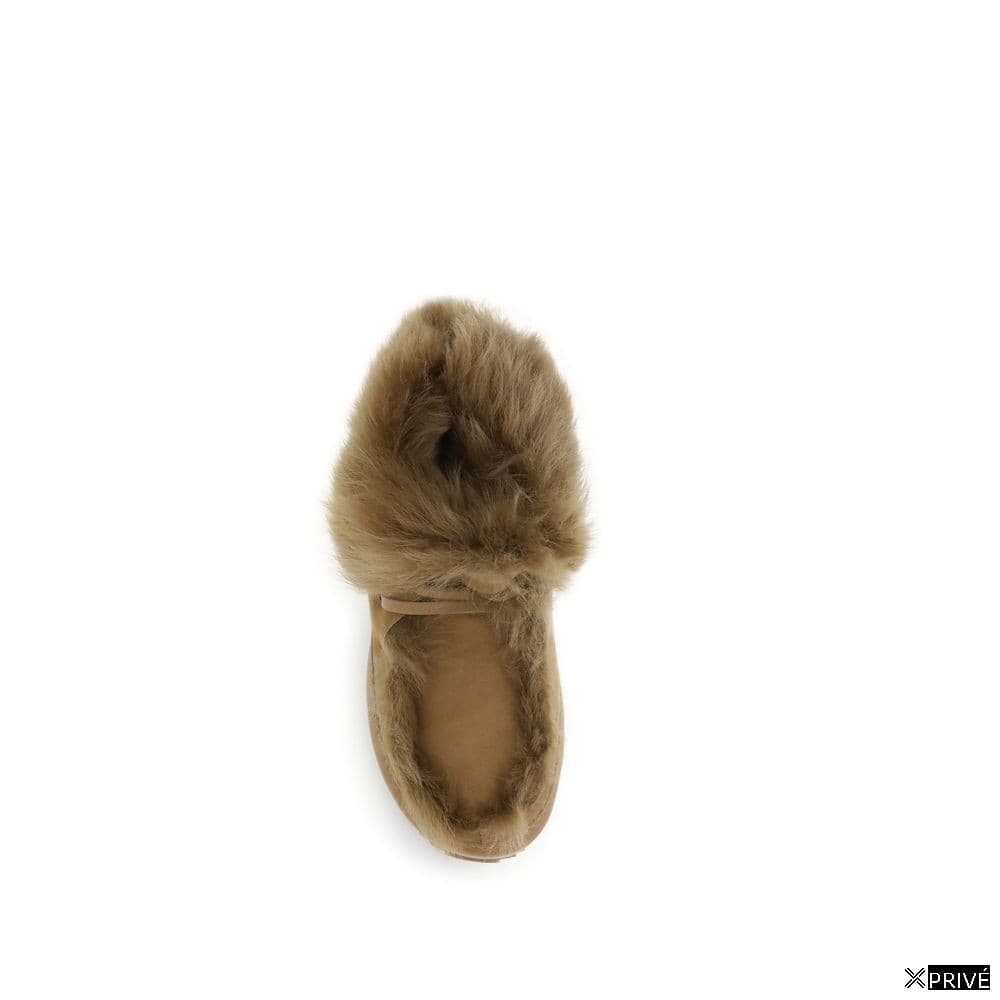 Bottes beiges en Cuir — 4