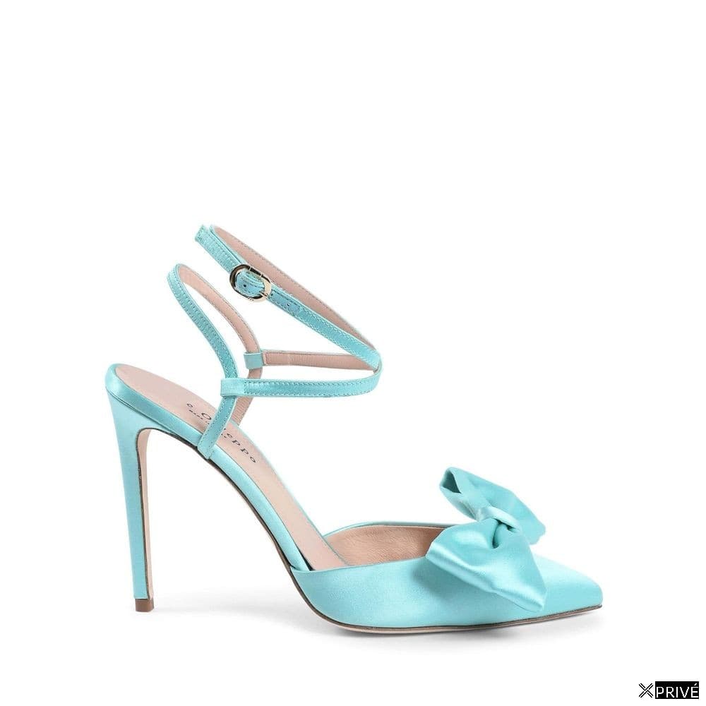 Sandales roses en Satin — 1